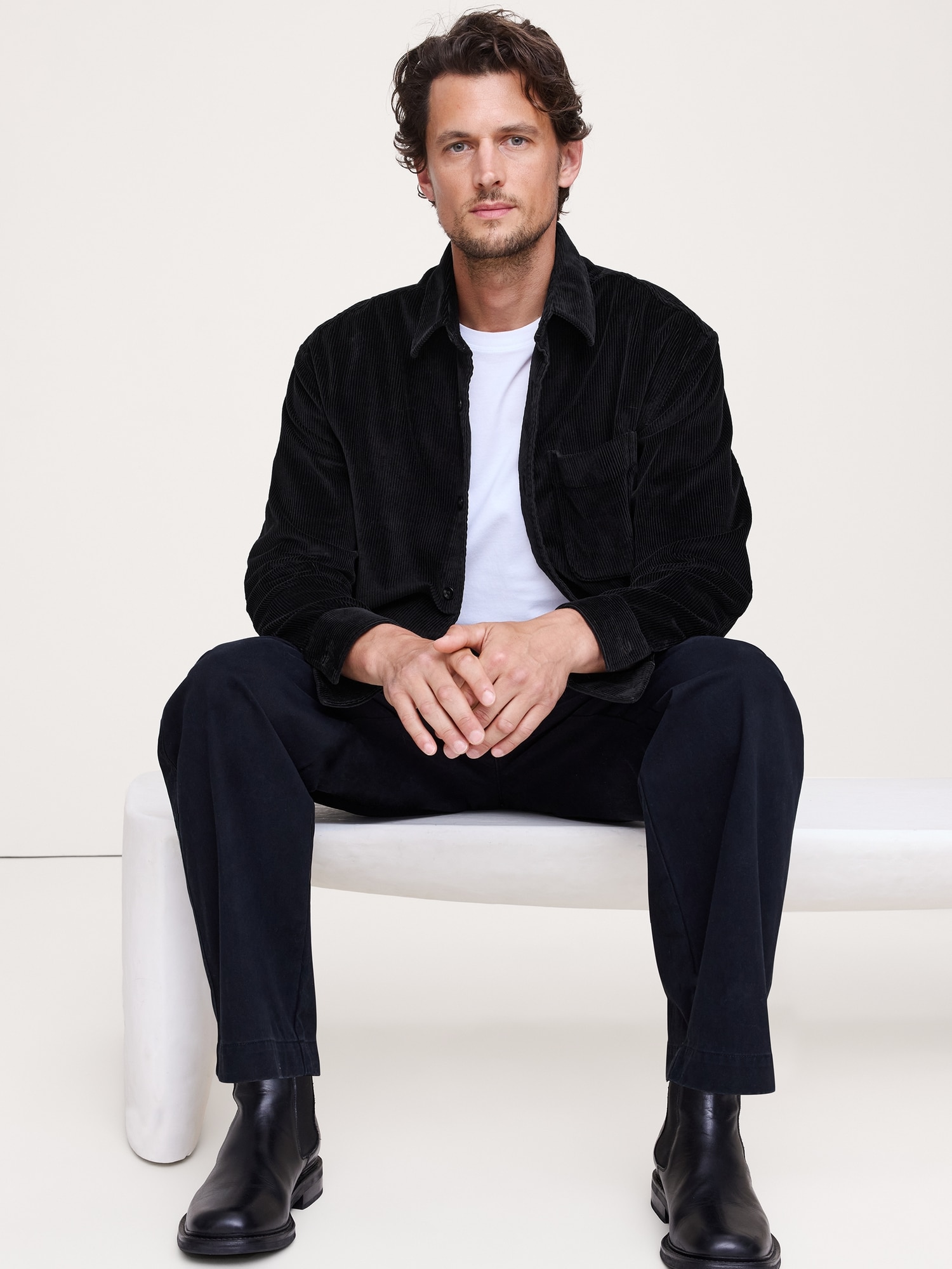 Image number 1 showing, Relaxed-Fit Corduroy Overshirt