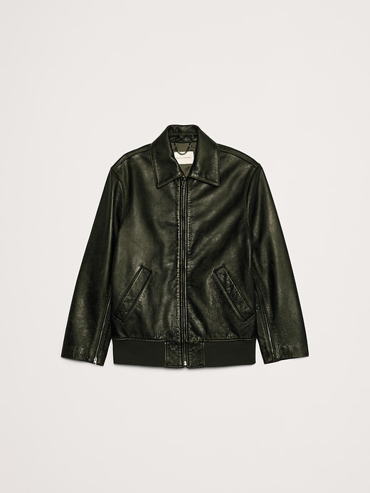 i*g様 BANANA REPUBLIC leather jacket M Leather Biker Jacket | Banana Republic