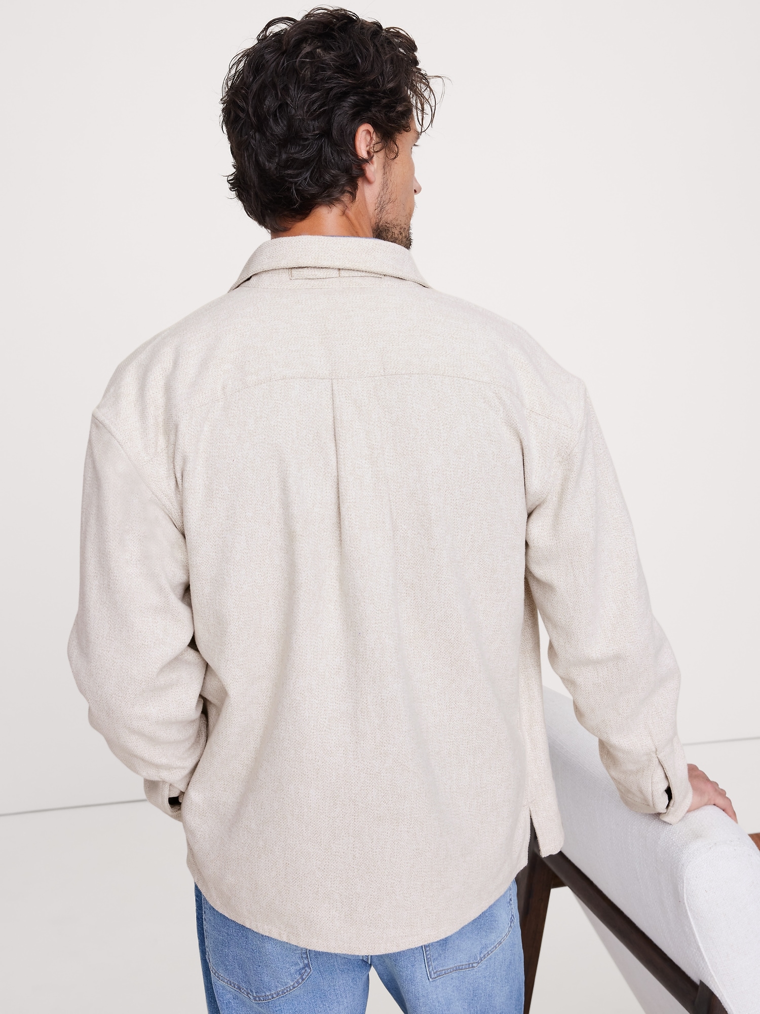 Image number 2 showing, Relaxed-Fit Flannel Overshirt
