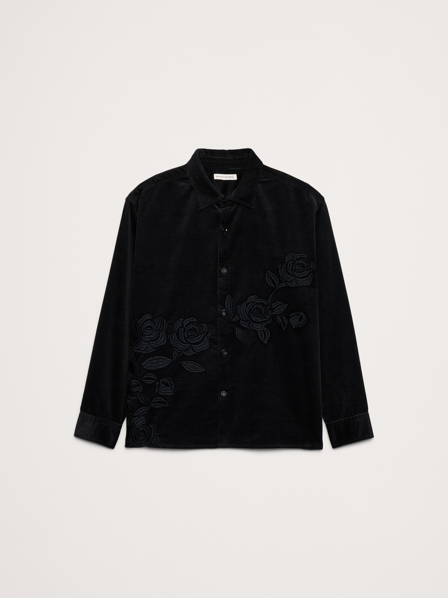 Image number 4 showing, Relaxed-Fit Embroidered Corduroy Overshirt