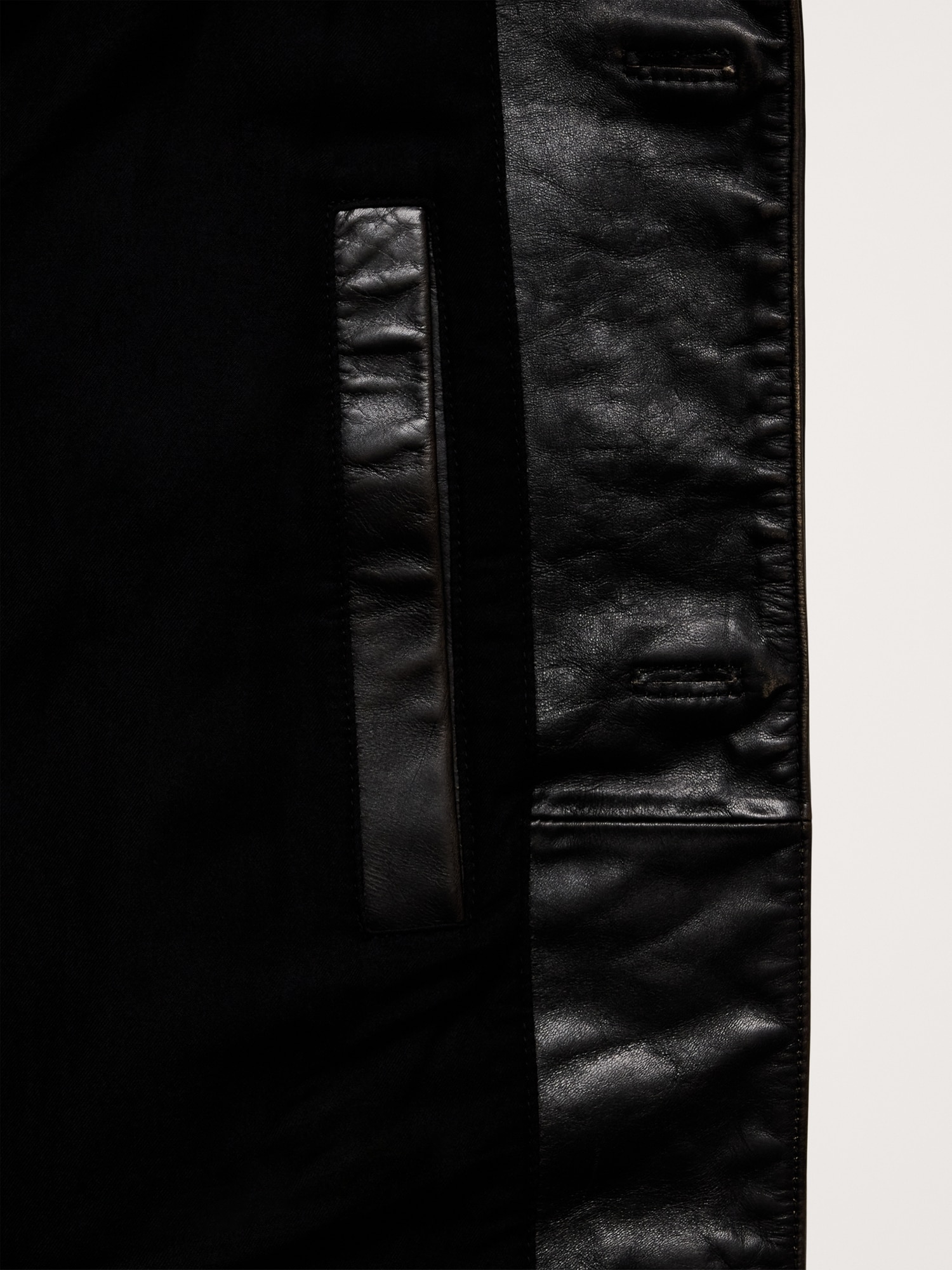 Image number 5 showing, Oversized Leather Carcoat