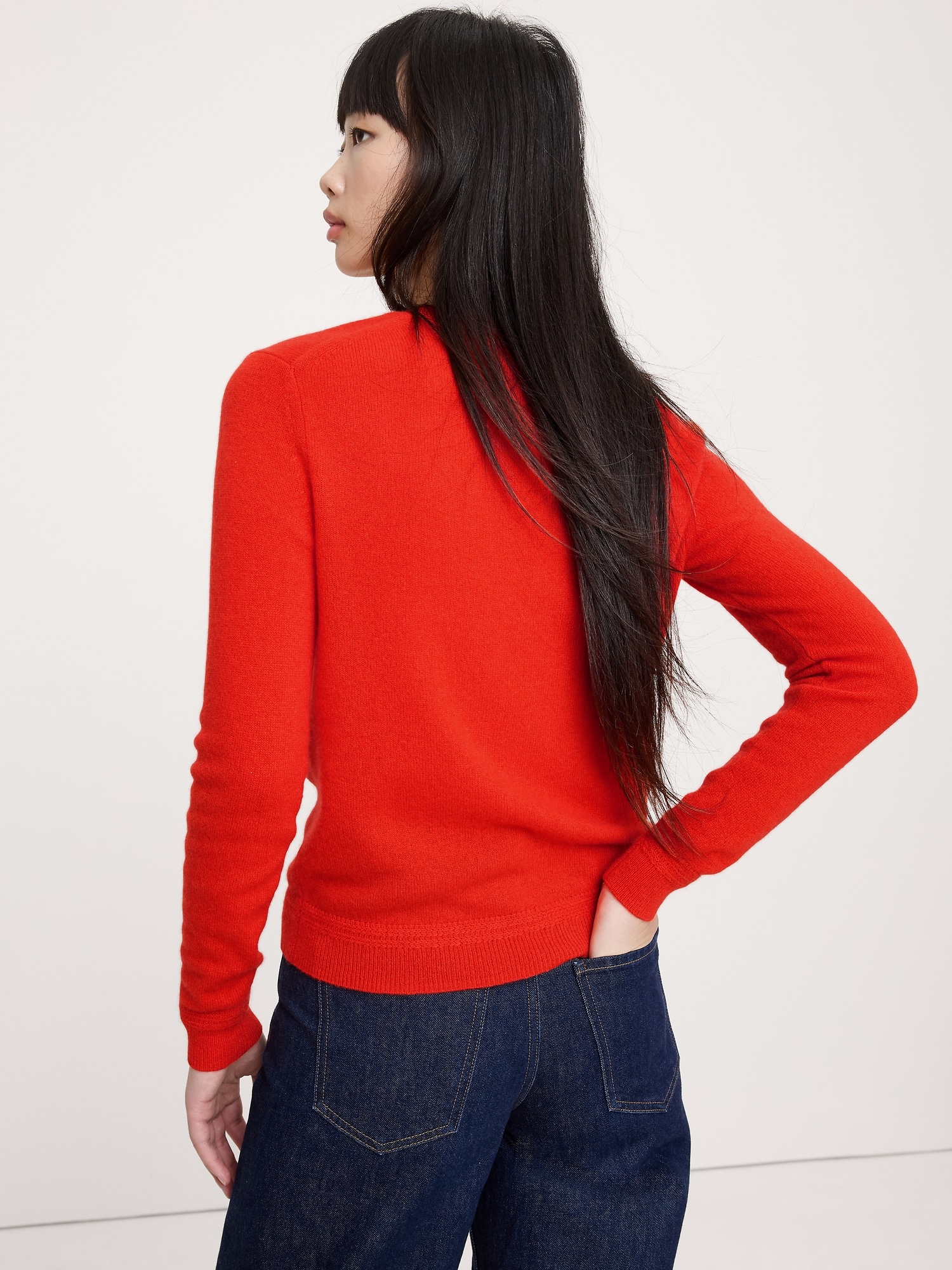Image number 2 showing, Lightweight Cashmere V-Neck Sweater
