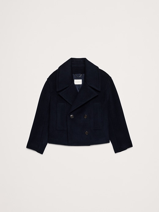 Italian Melton Wool-Blend Peacoat | Banana Republic