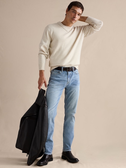 JEAN VOYAGEUR LUXUEUX À COUPE ÉTROITE