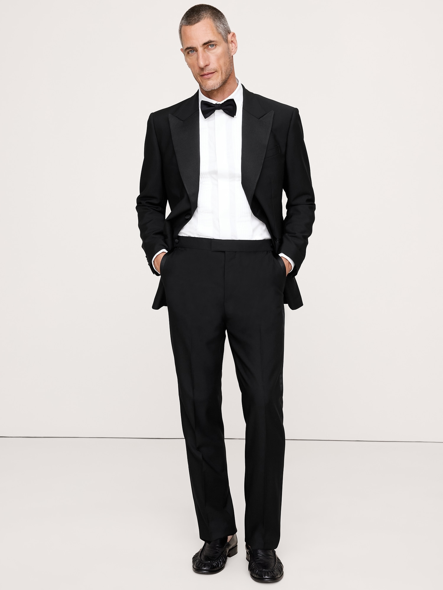 Image number 5 showing, Slim Italian Barathea Tuxedo Pant