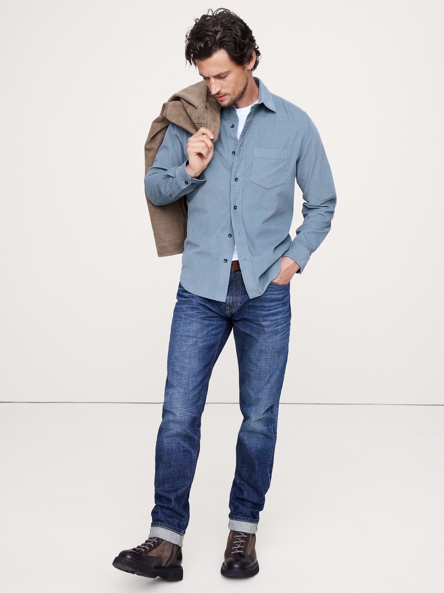 Image number 1 showing, Standard-Fit Corduroy Shirt