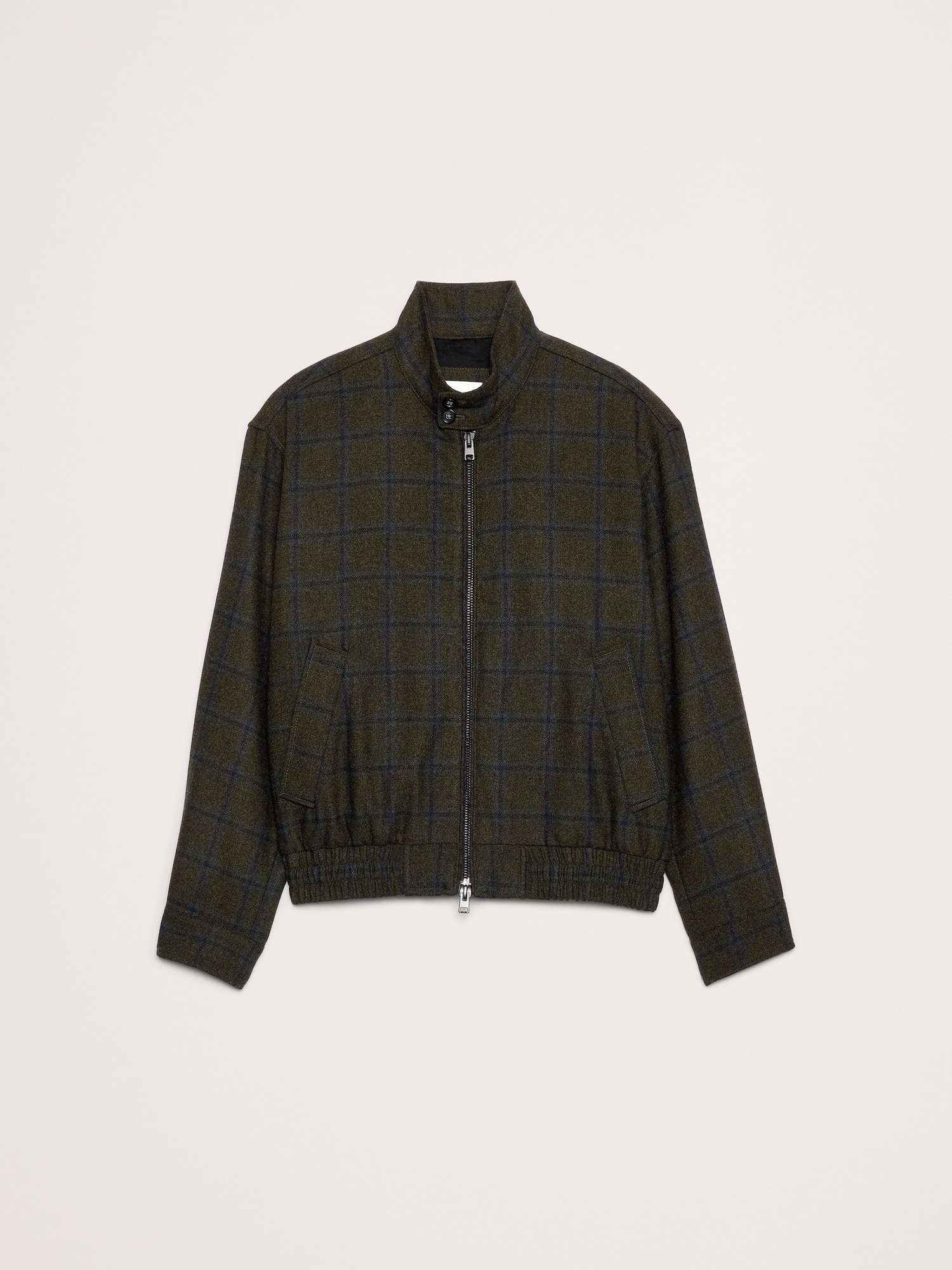 L'image numéro 5 présente Veste Harrington en flanelle à carreaux