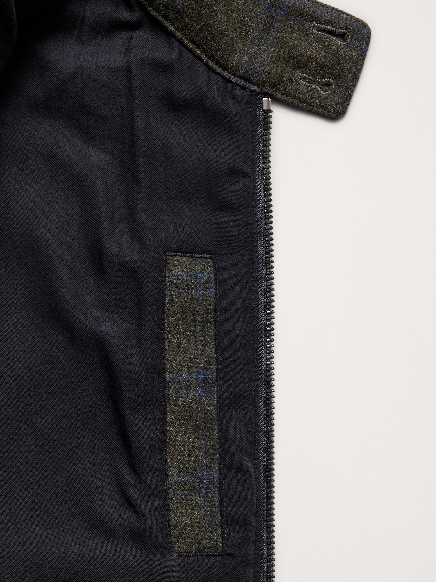 L'image numéro 6 présente Veste Harrington en flanelle à carreaux