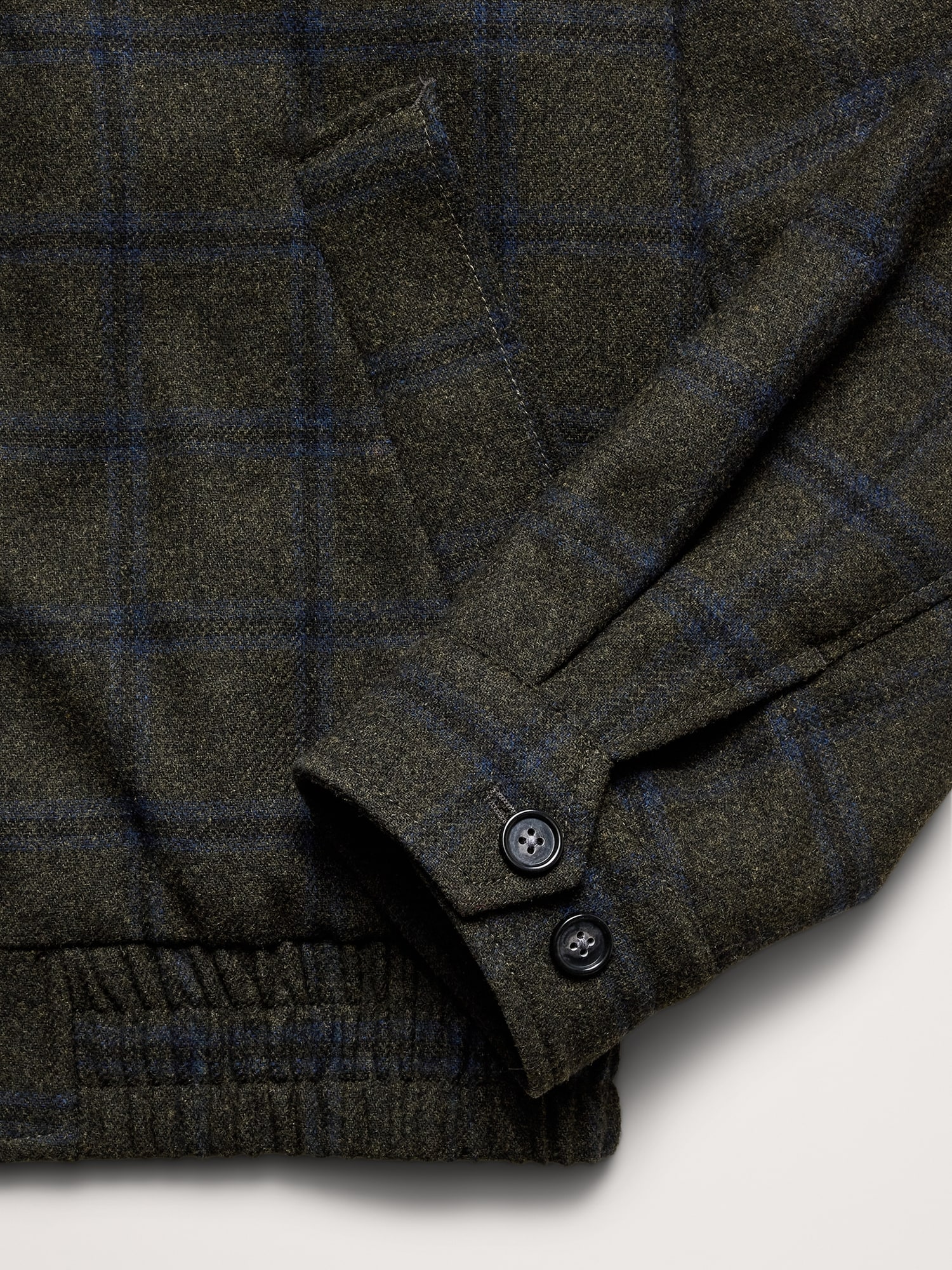 L'image numéro 7 présente Veste Harrington en flanelle à carreaux