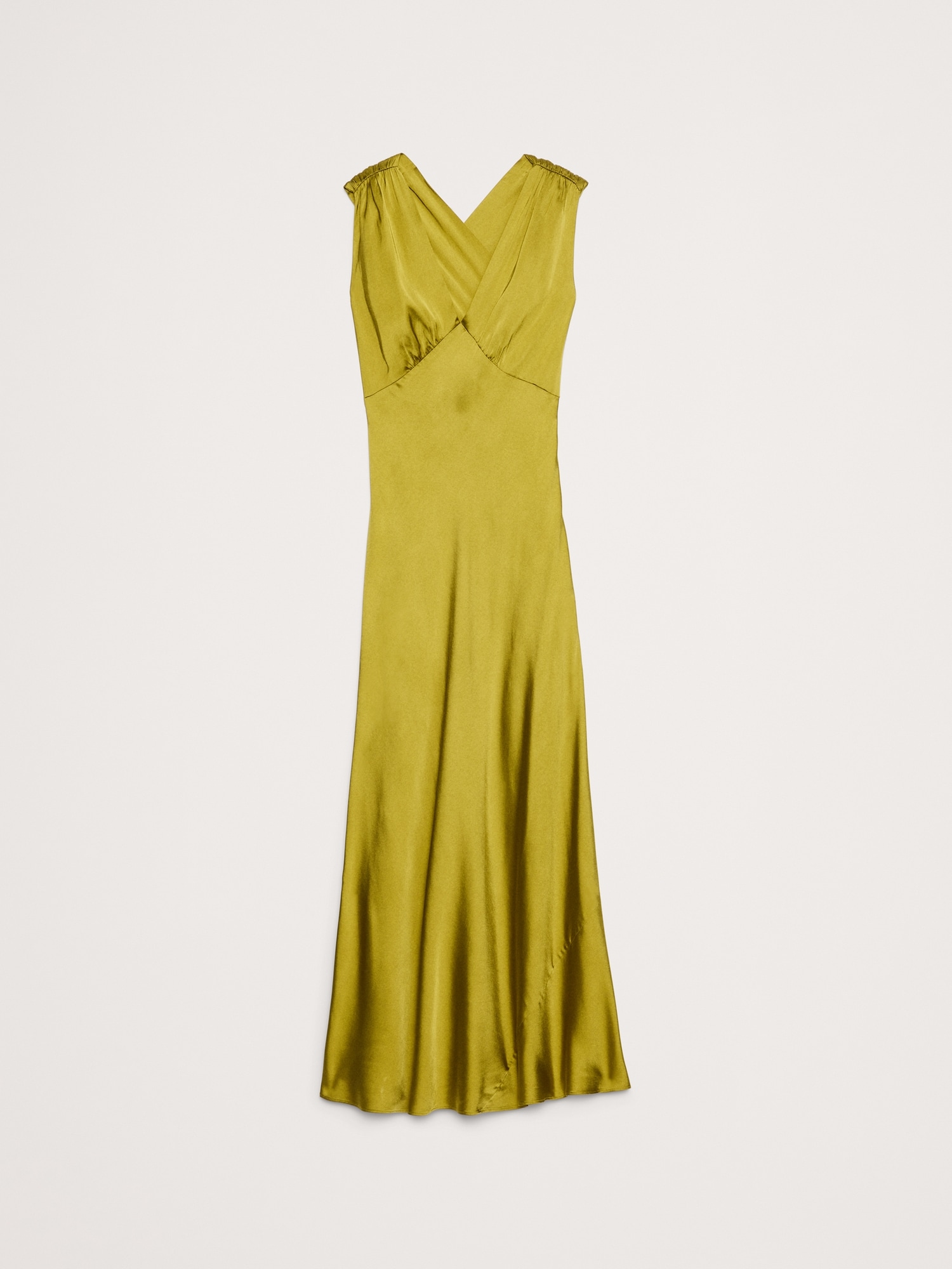 Image number 8 showing, Stretch-Satin Open-Back Maxi Dress