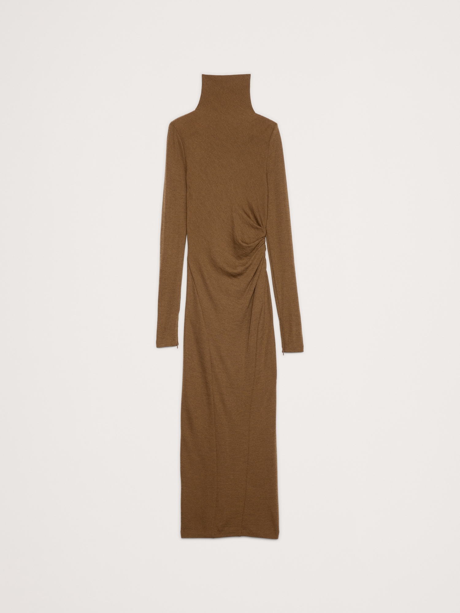 Image number 8 showing, Wool-Blend Jersey Ruched Maxi Dress