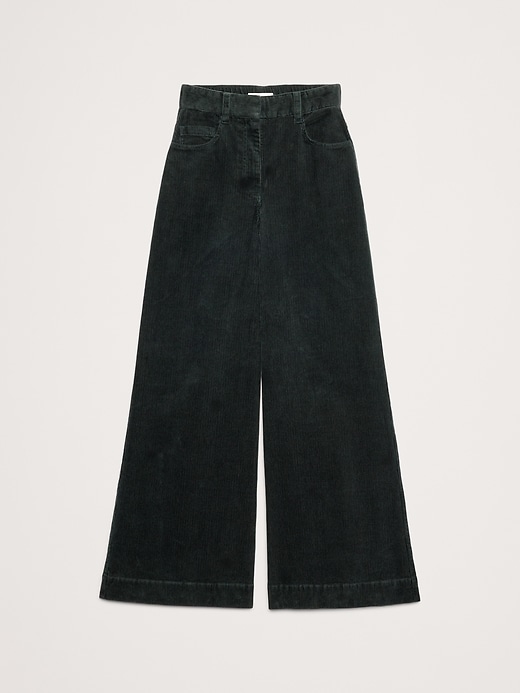 Image number 8 showing, Ultra-High Rise Wide-Leg Corduroy Pant