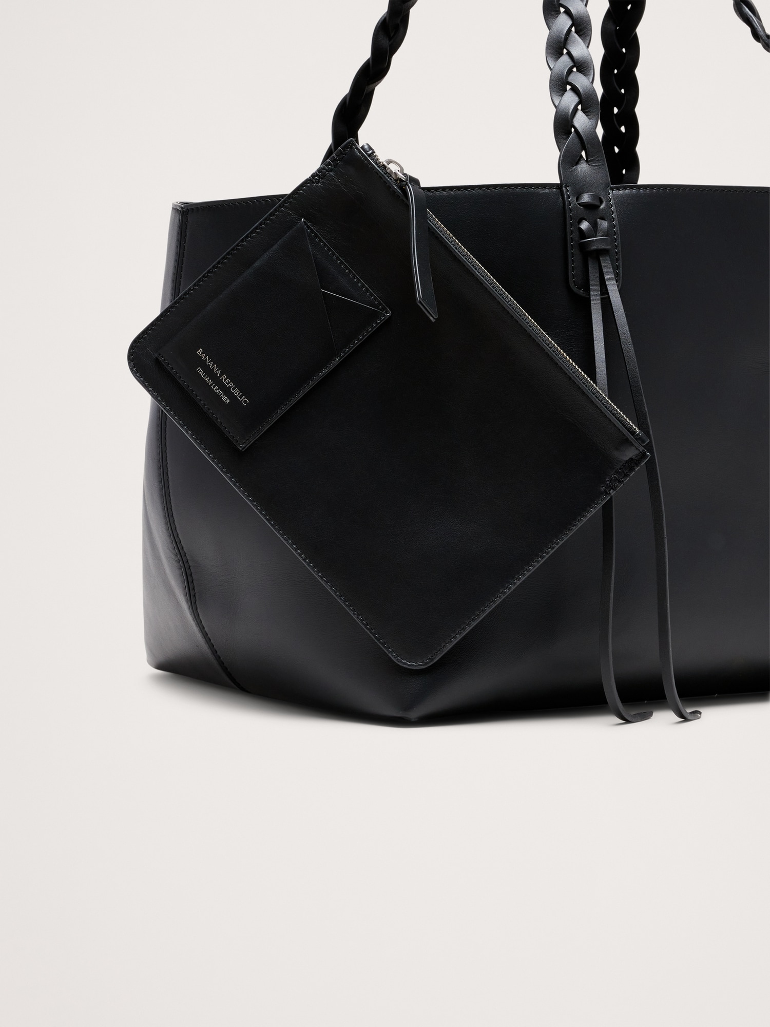 Image number 5 showing, Large Leather East-West Tote