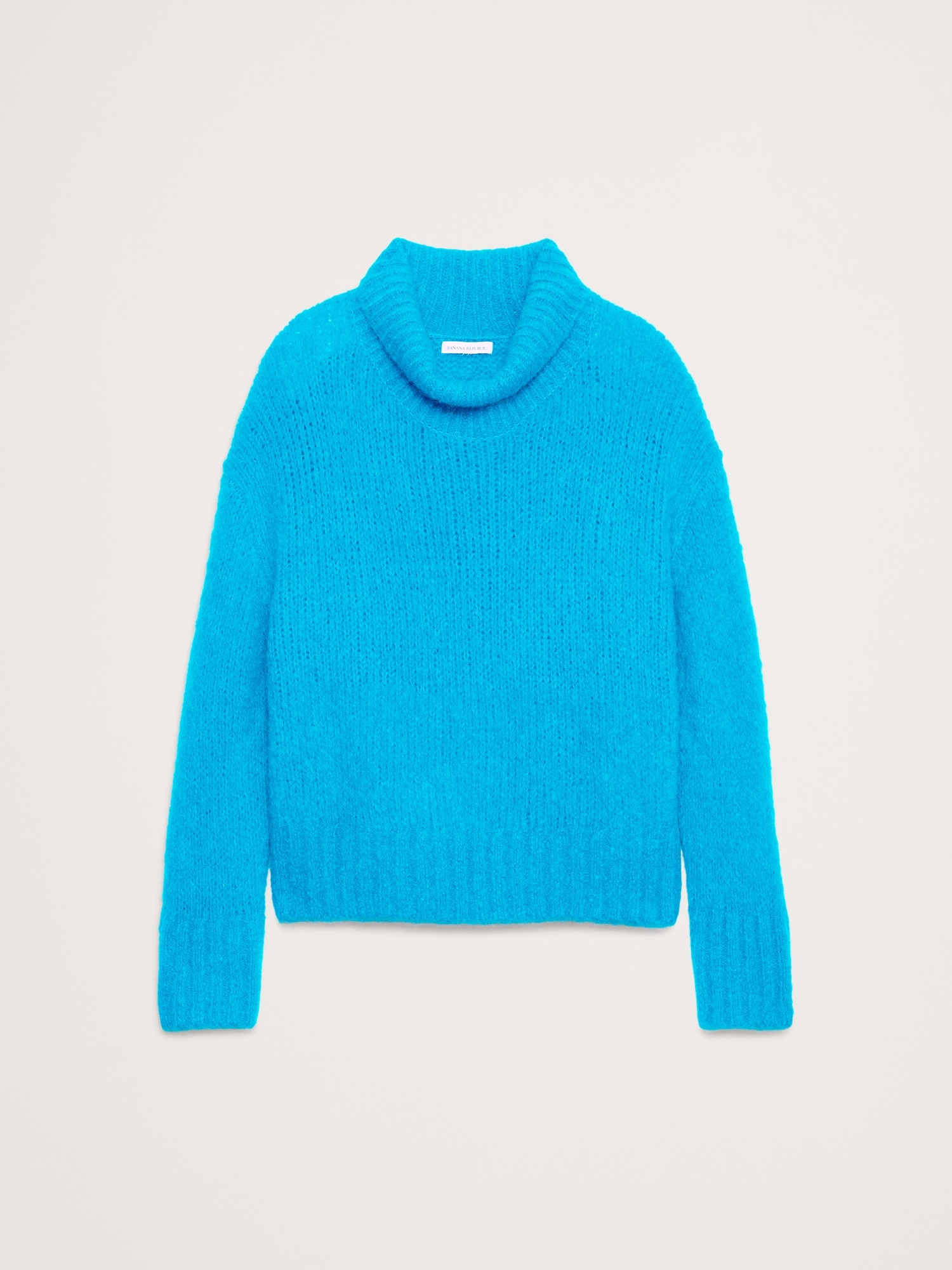 Image number 4 showing, Italian Alpaca-Blend Funnel-Neck Sweater