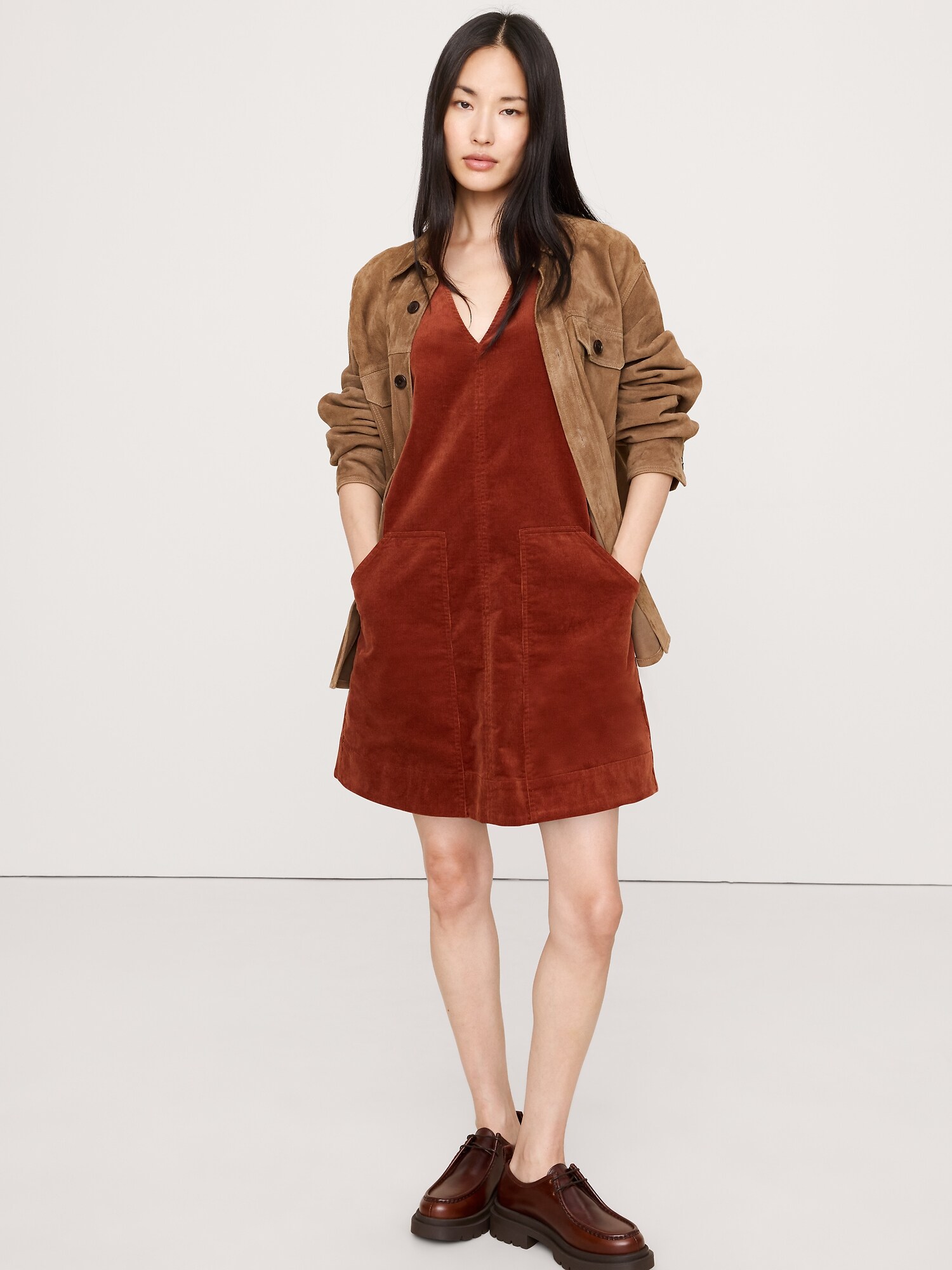 Image number 4 showing, Corduroy Shift Dress