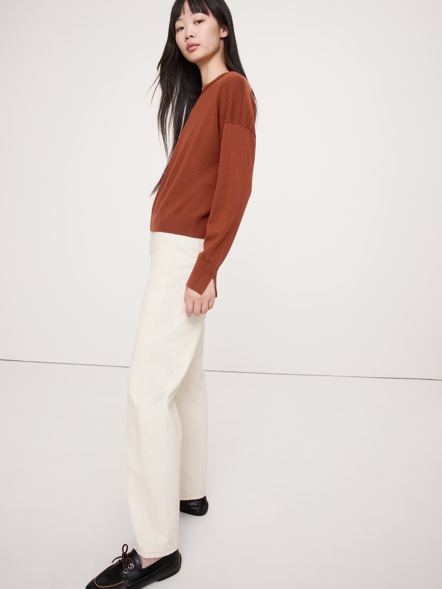 Image number 1 showing, Merino Crew-Neck Sweater