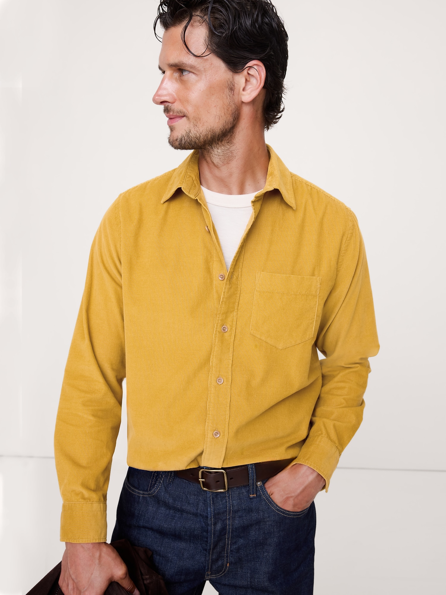 Image number 1 showing, Standard-Fit Corduroy Shirt