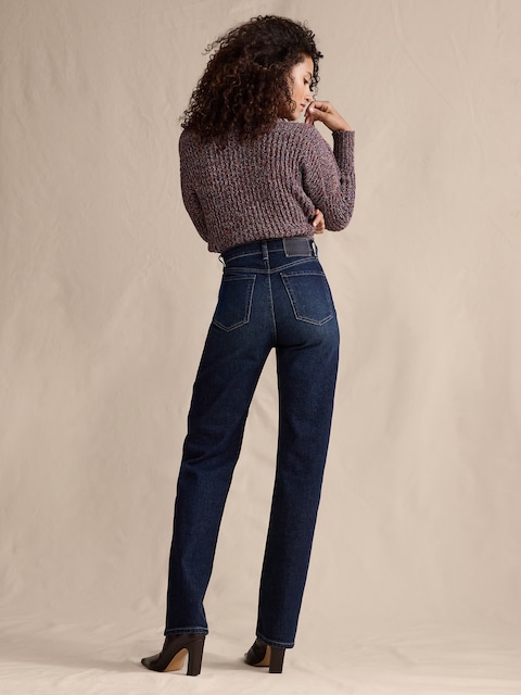 JEAN DROIT À TAILLE HAUTE DES ANNÉES 90