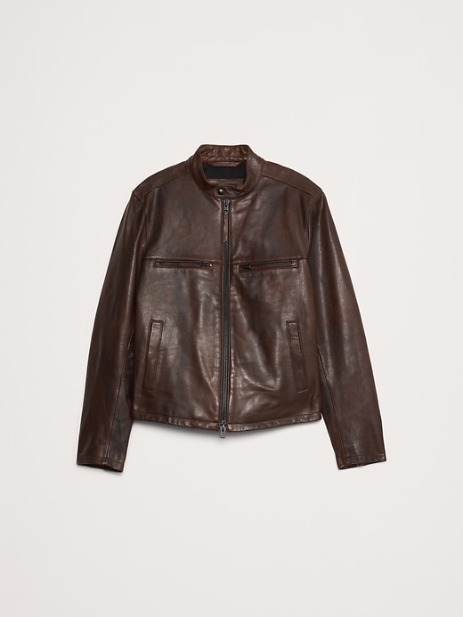ジャケット・アウター Camphor wood zipped leather sport jacket Camphor wood zipped leather sport jacket - メルカリ