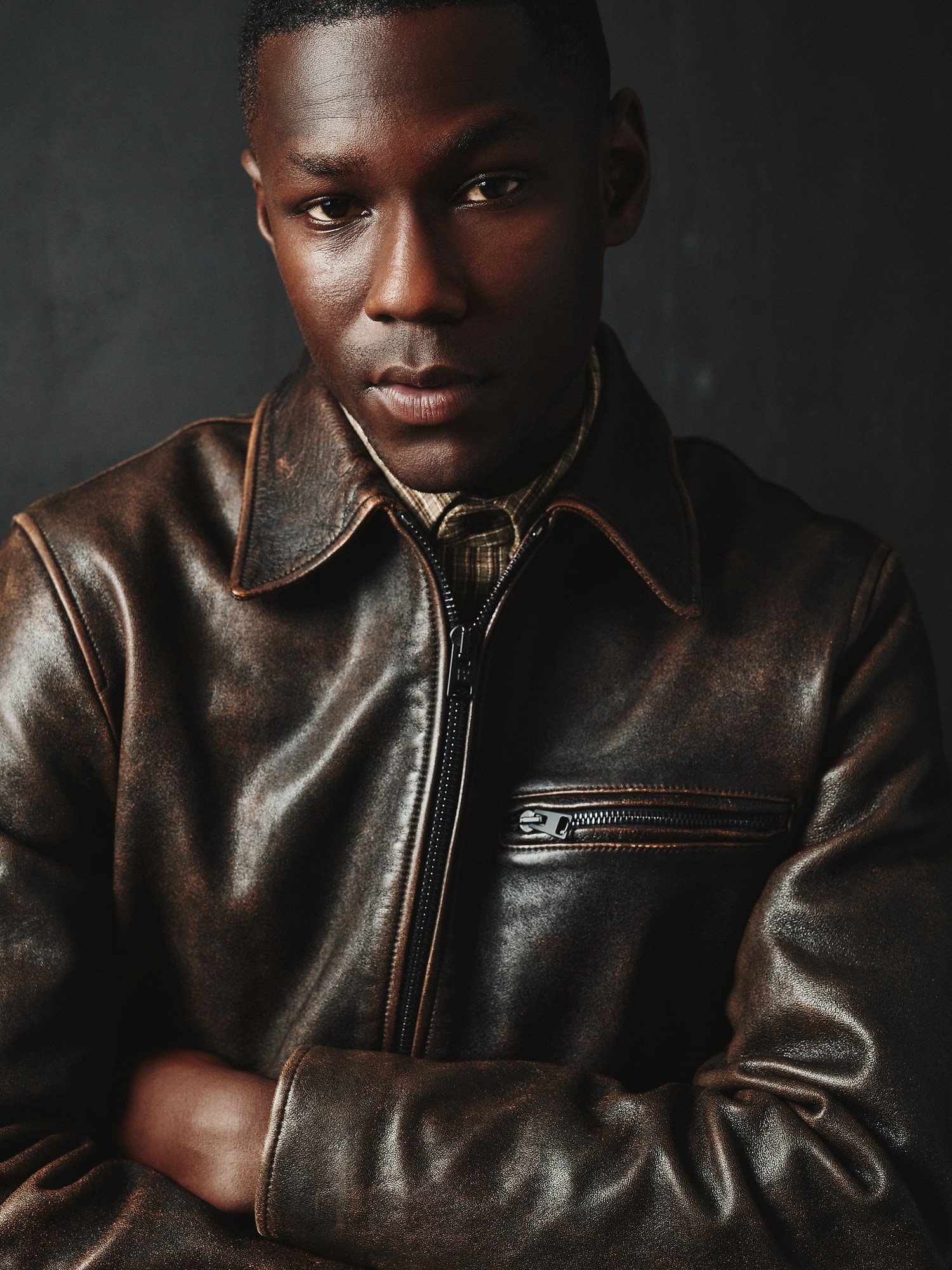 Image number 8 showing, Leather Racing Jacket