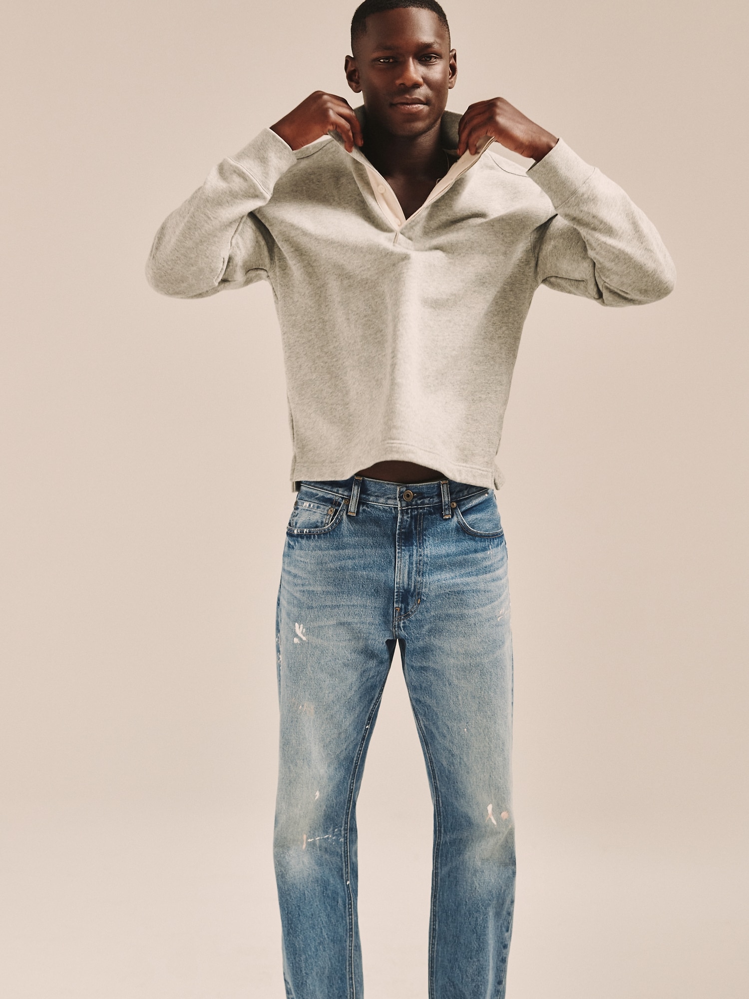 Image number 5 showing, Terry Mock-Neck Sweatshirt
