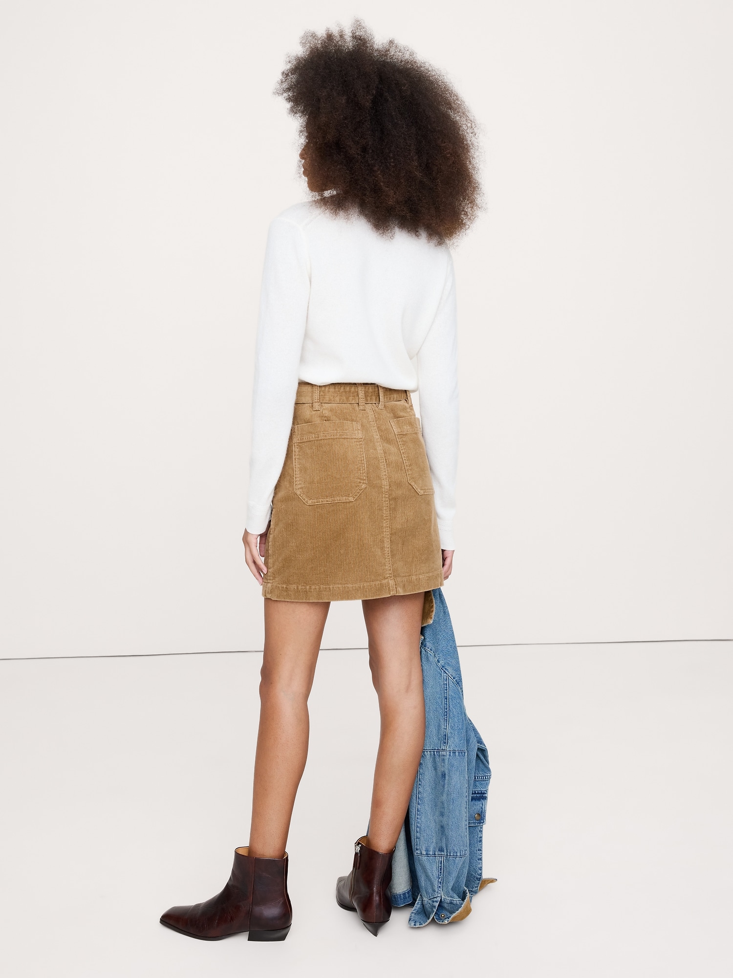 Image number 2 showing, Corduroy Mini Skirt