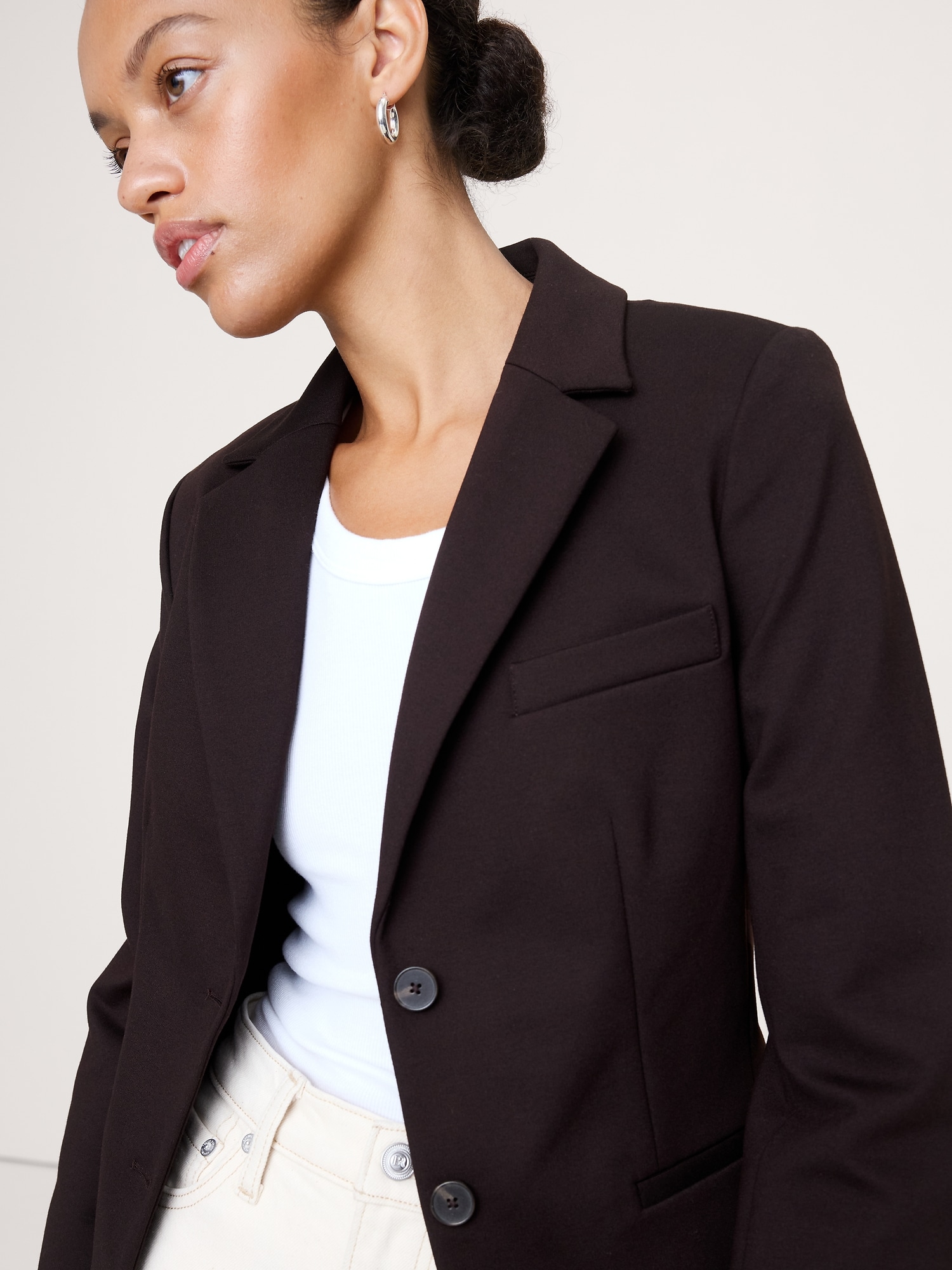 Image number 3 showing, Slim Everywhere Ponte Blazer
