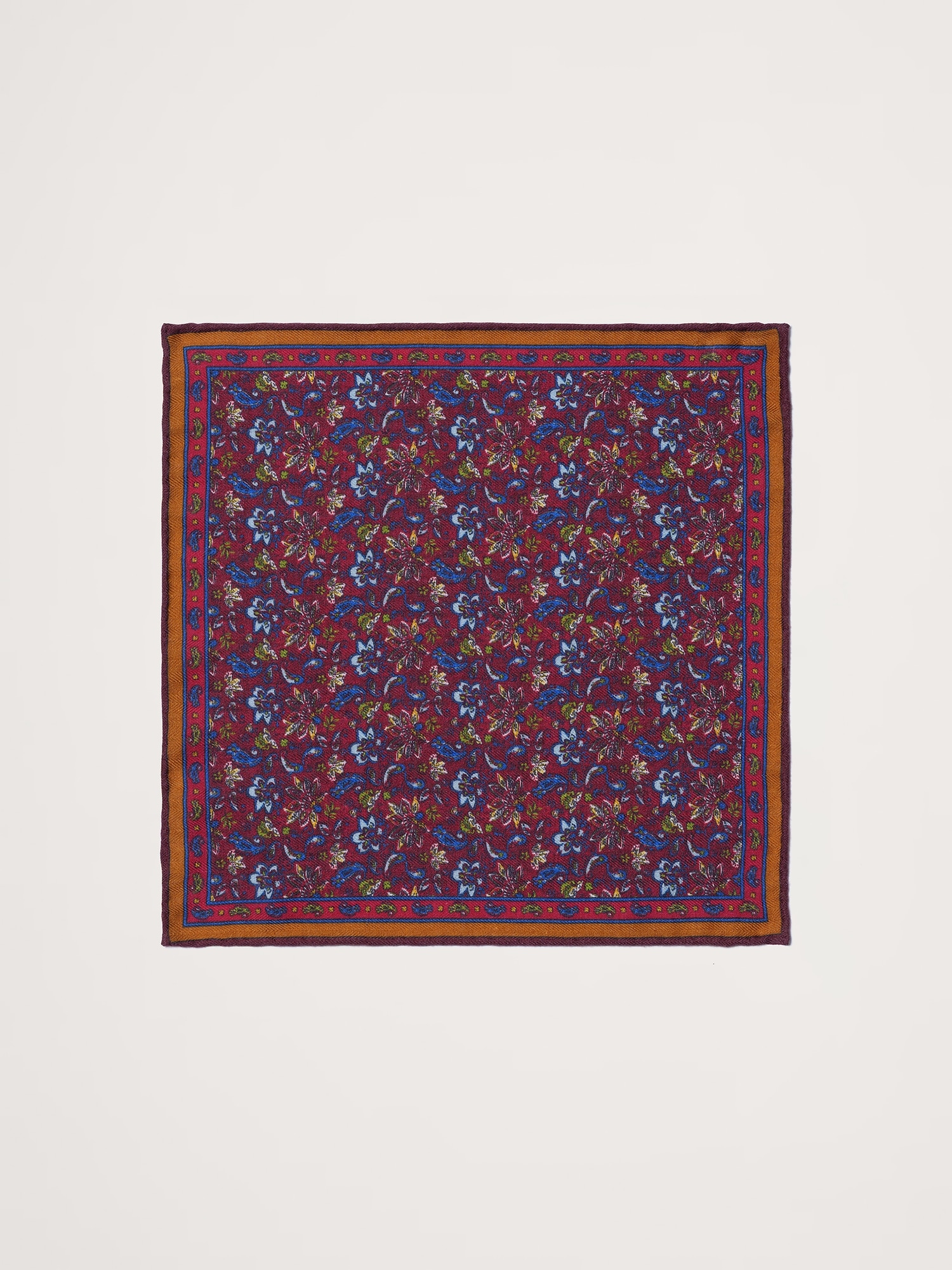 WOOL-SILK POCKET SQUARE