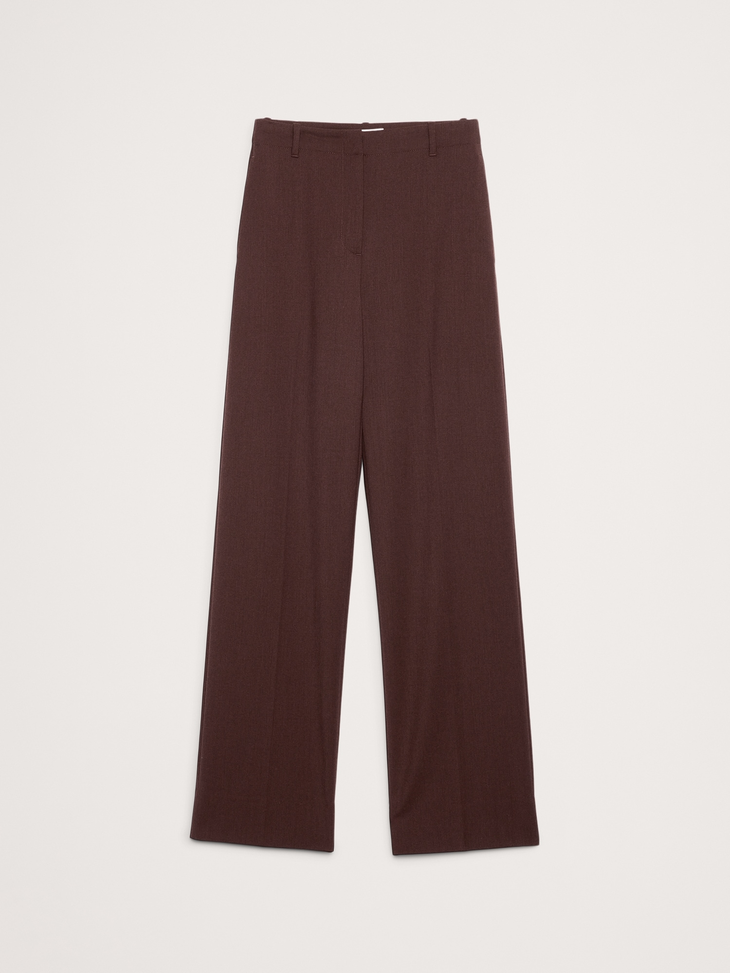 Image number 5 showing, High-Rise Modern Straight Italian Wool Pant