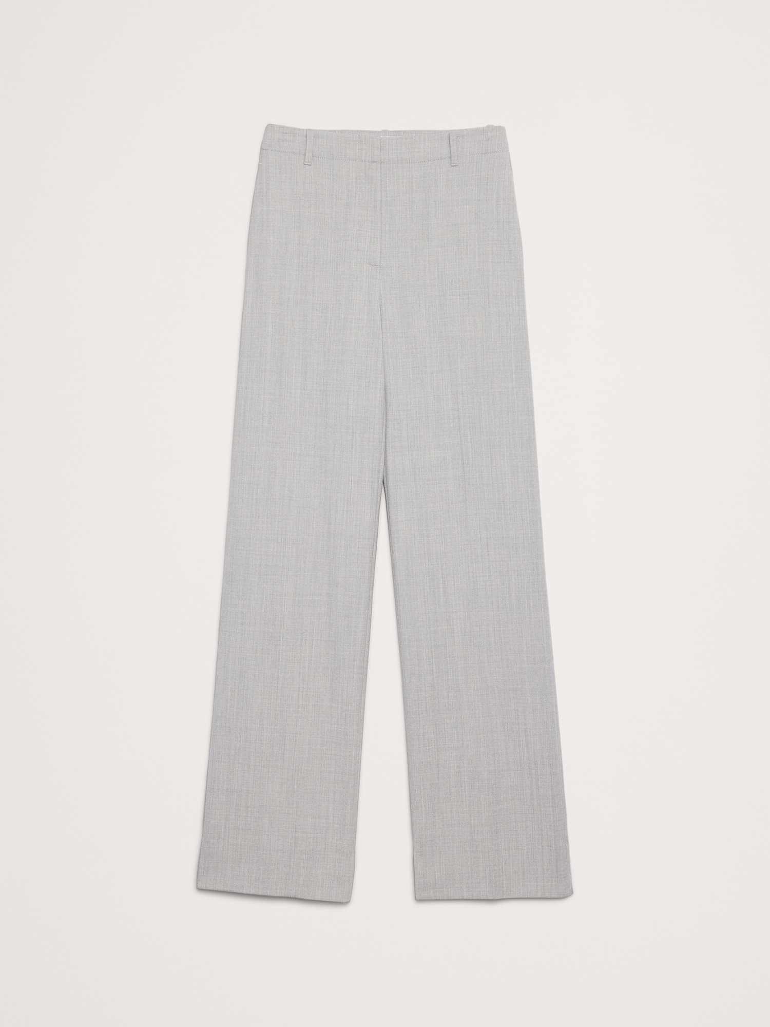 Image number 5 showing, High-Rise Modern Straight Italian Wool Pant
