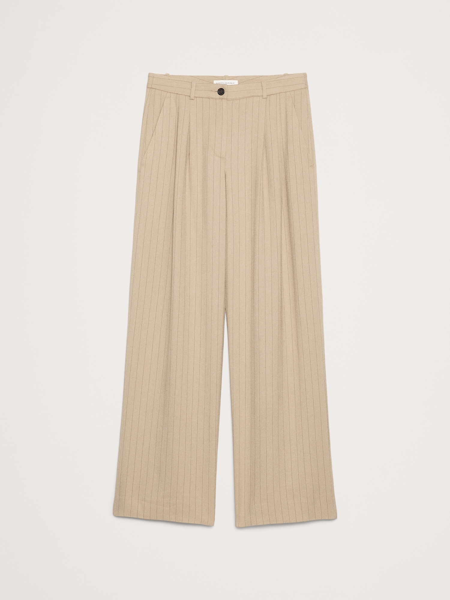 Image number 4 showing, Soho Mid-Rise Pleated Wide-Leg Drapey Twill Pant
