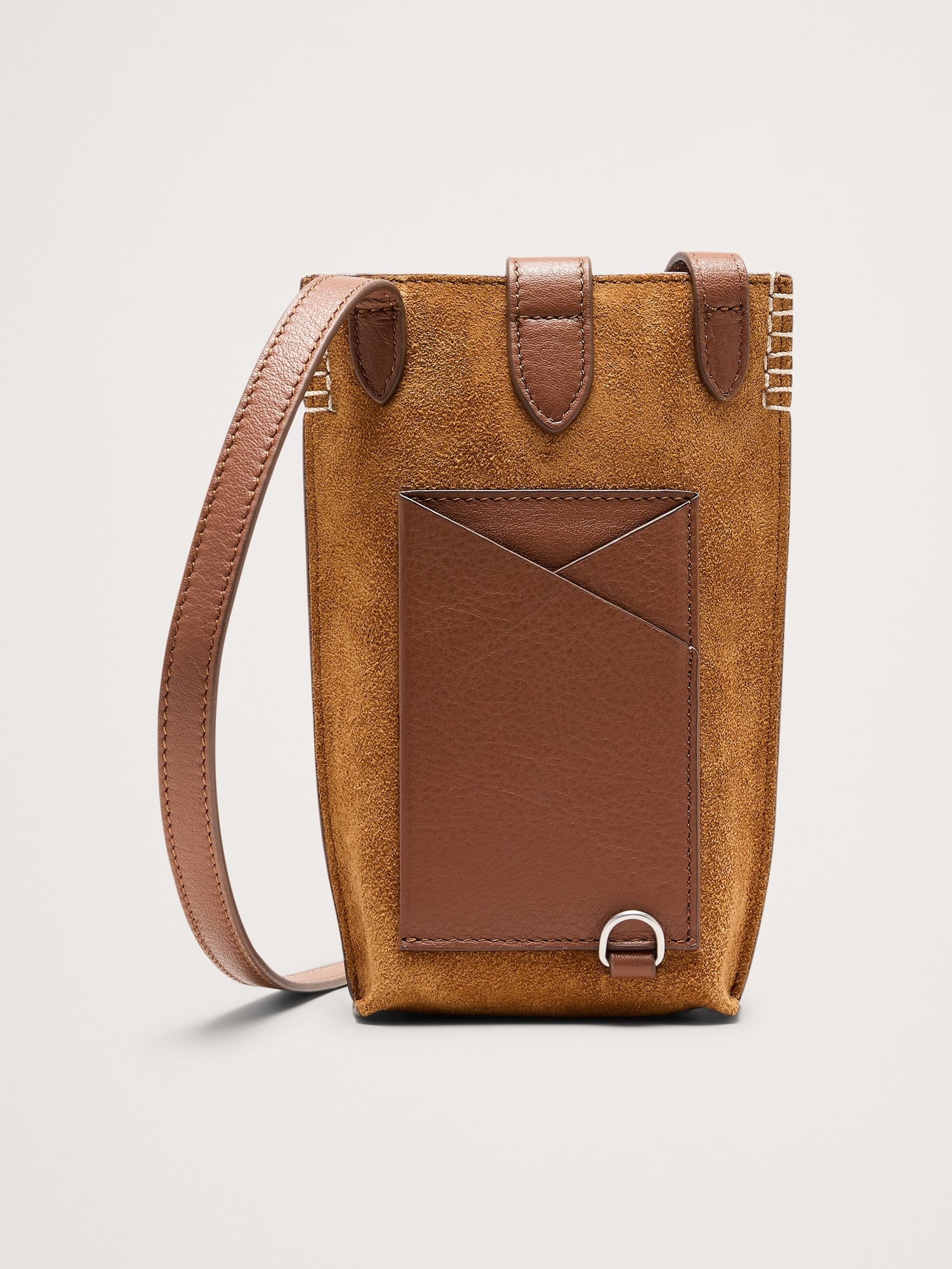 L'image numéro 4 présente POCHETTE À BANDOULIÈRE EN CUIR ITALIEN