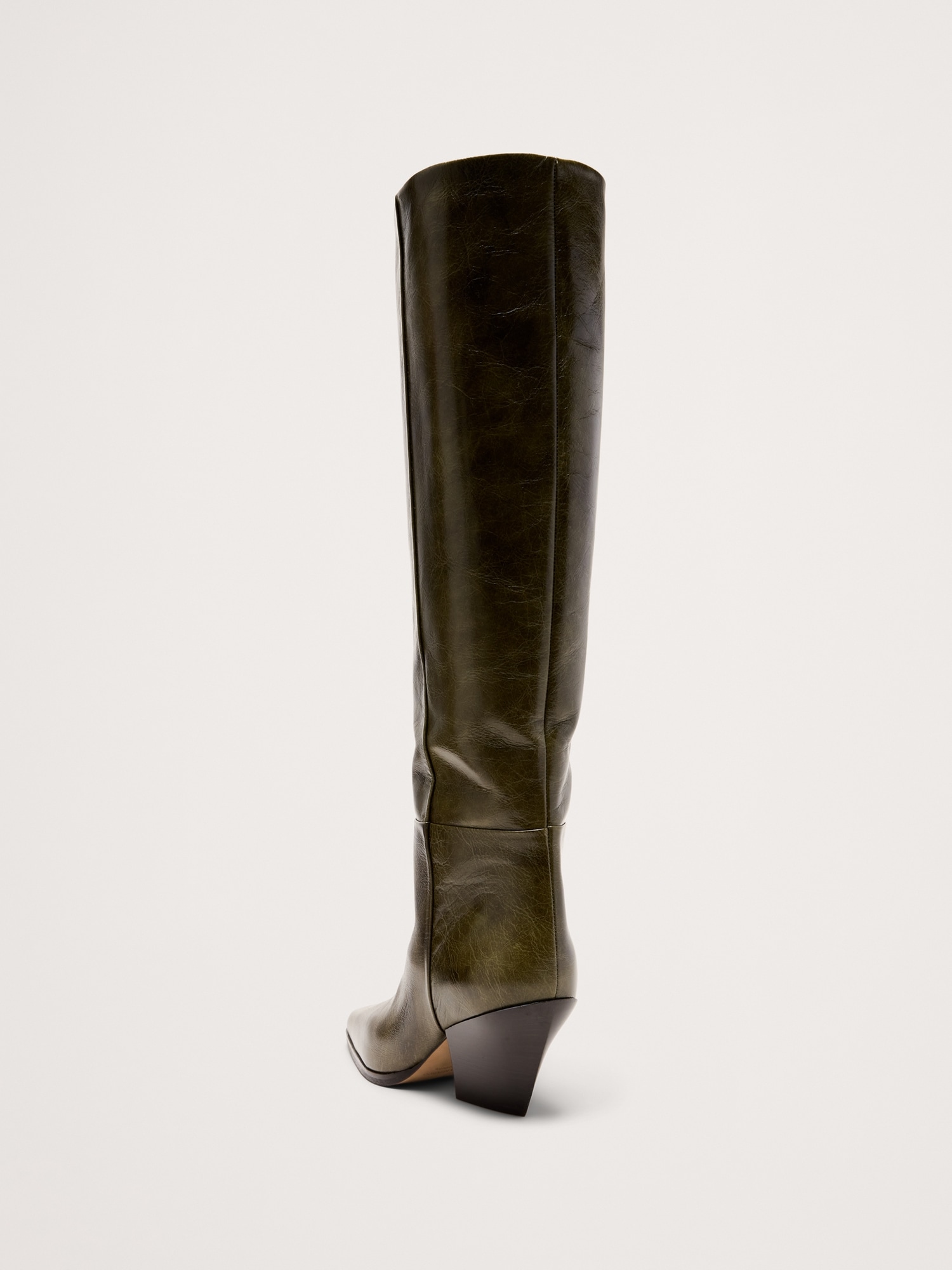 Image number 3 showing, Italian Leather Knee-High Boot