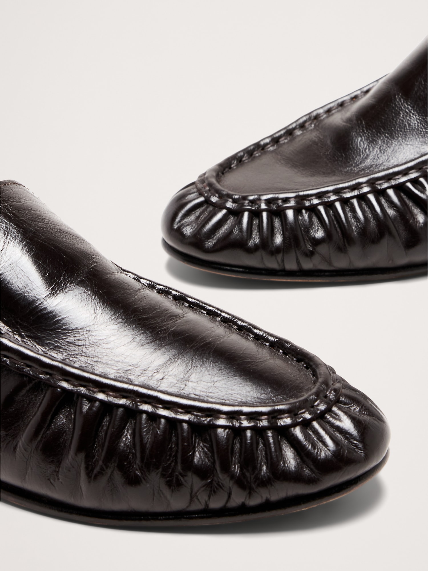 Image number 6 showing, Leather Moc-Toe Loafer
