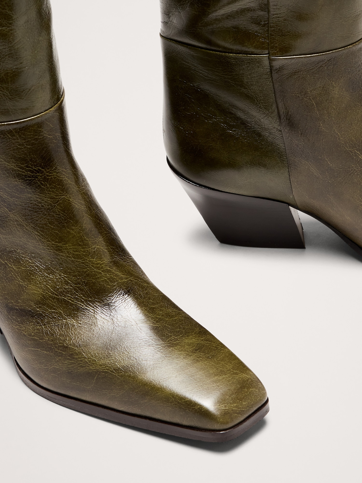 Image number 5 showing, Italian Leather Knee-High Boot