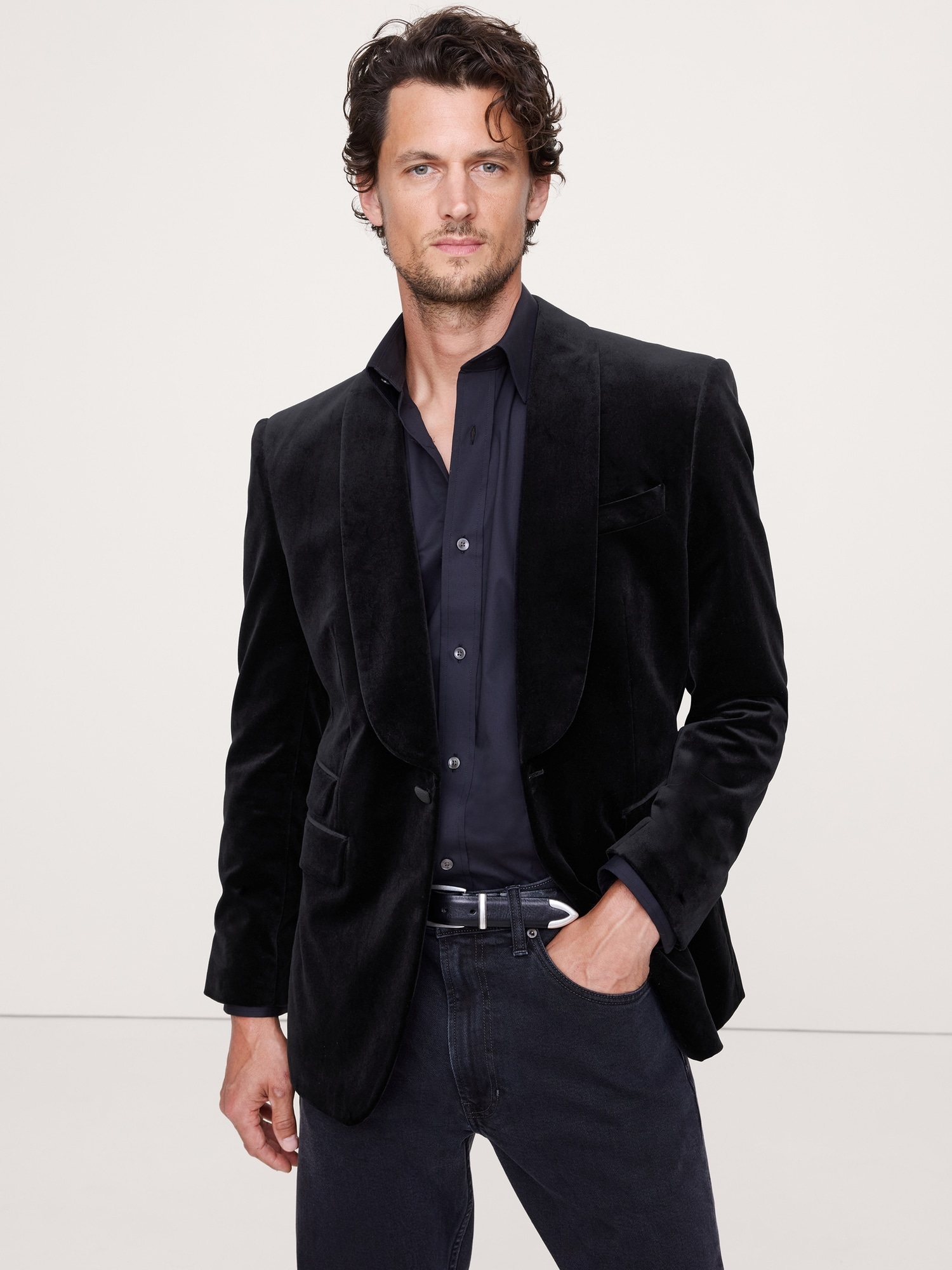Image number 5 showing, Velvet Tuxedo Jacket