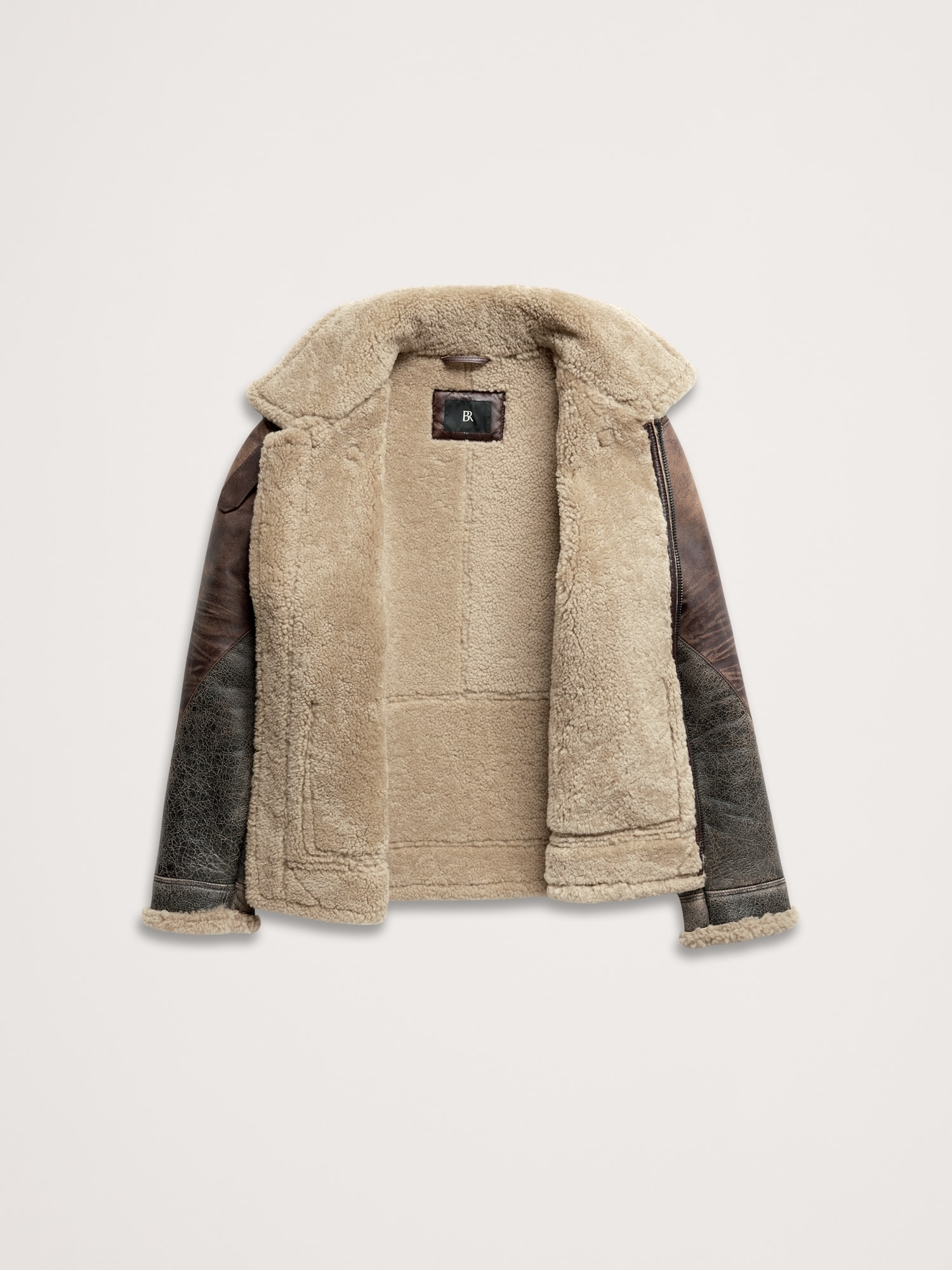 Image number 6 showing, Shearling Flight Jacket