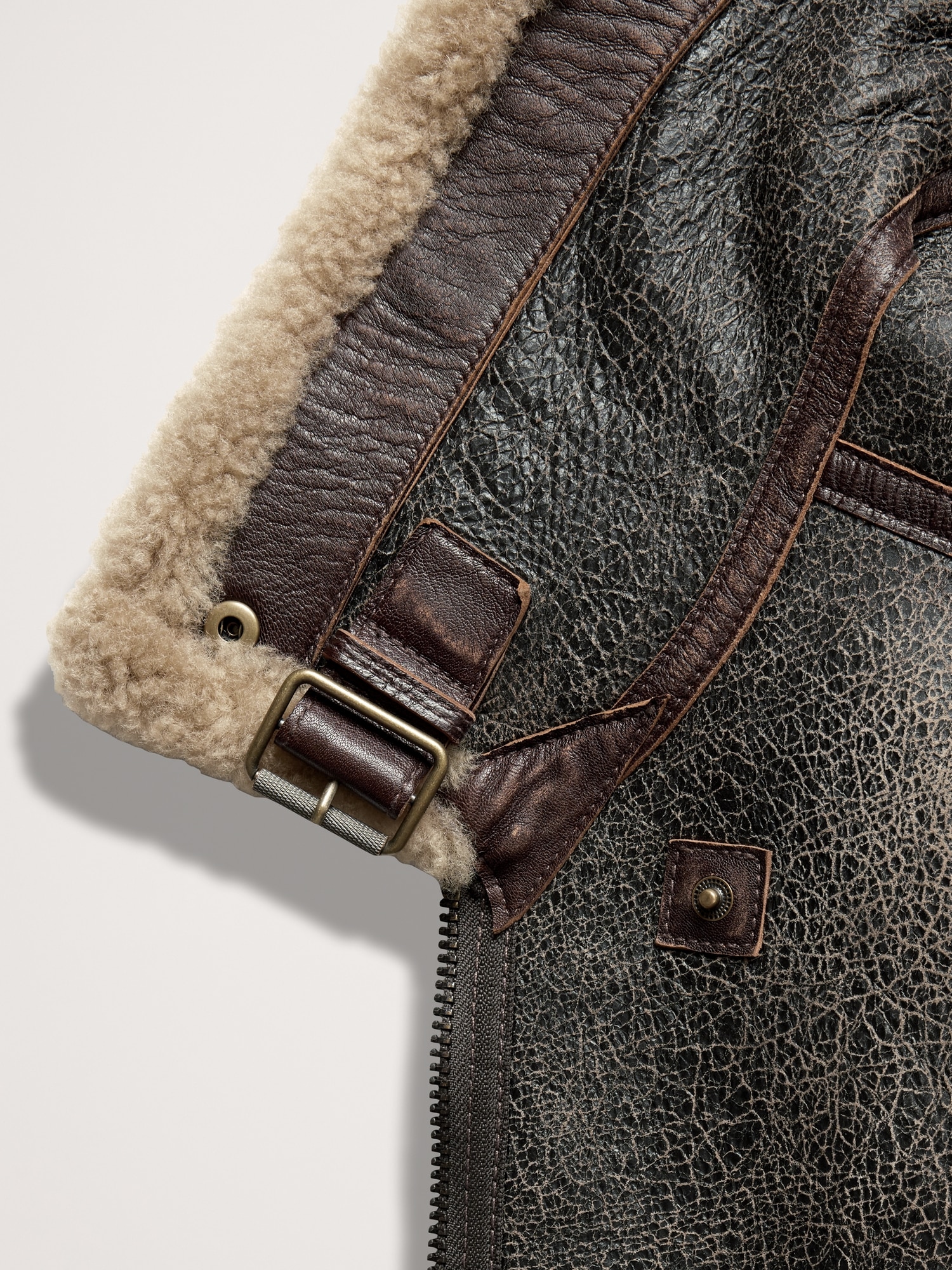 Image number 7 showing, Shearling Flight Jacket