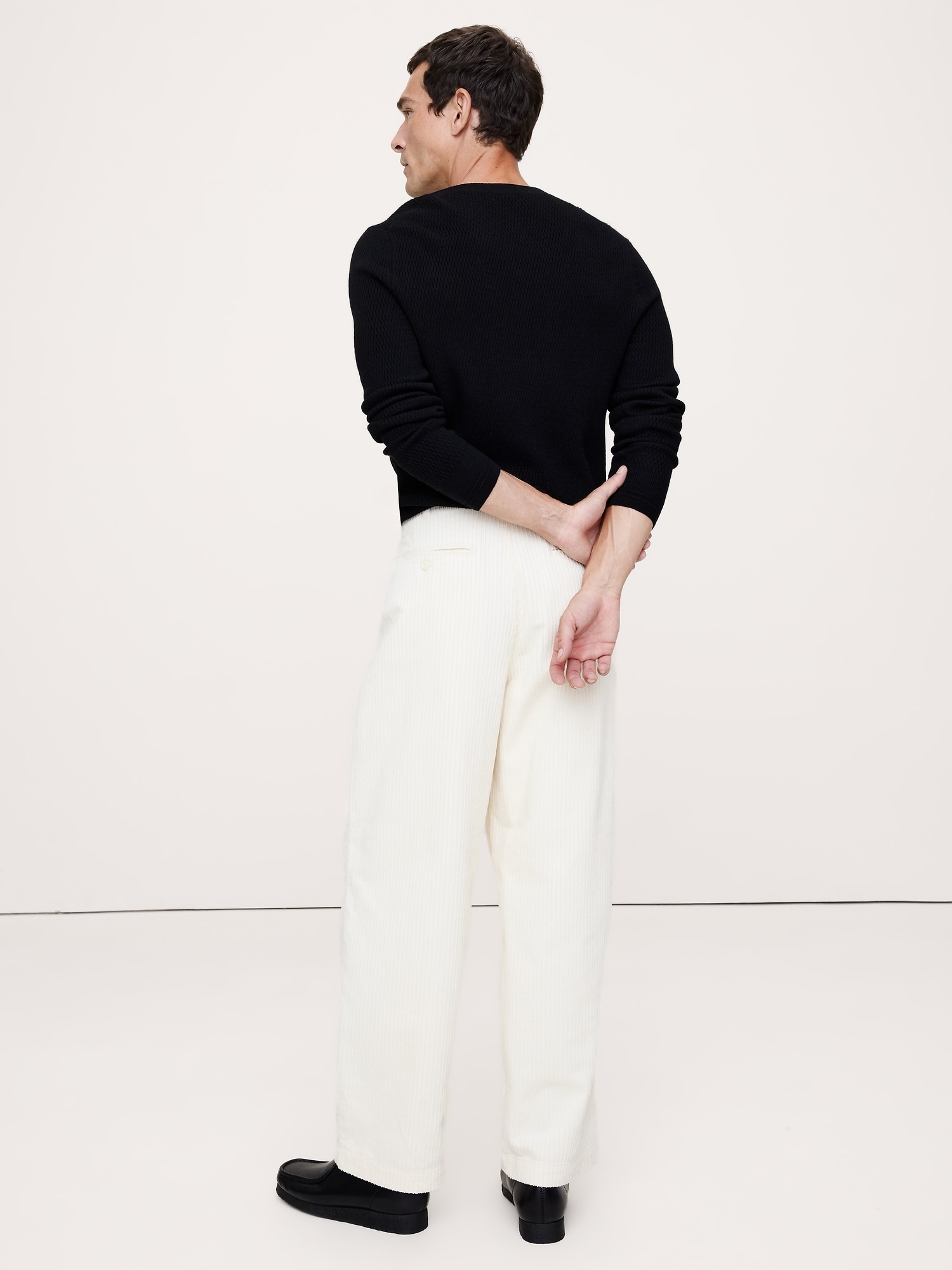 Image number 3 showing, Loose Pleated Corduroy Pant