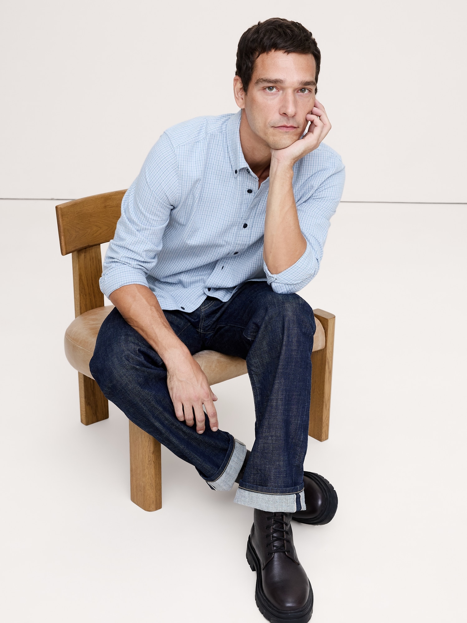 Image number 1 showing, Standard-Fit Flannel Shirt