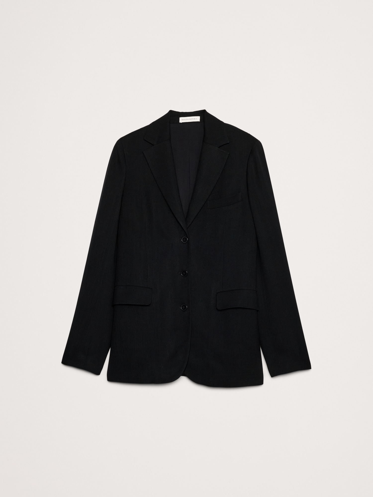 Image number 4 showing, Boyfriend Drapey Twill Belted Blazer