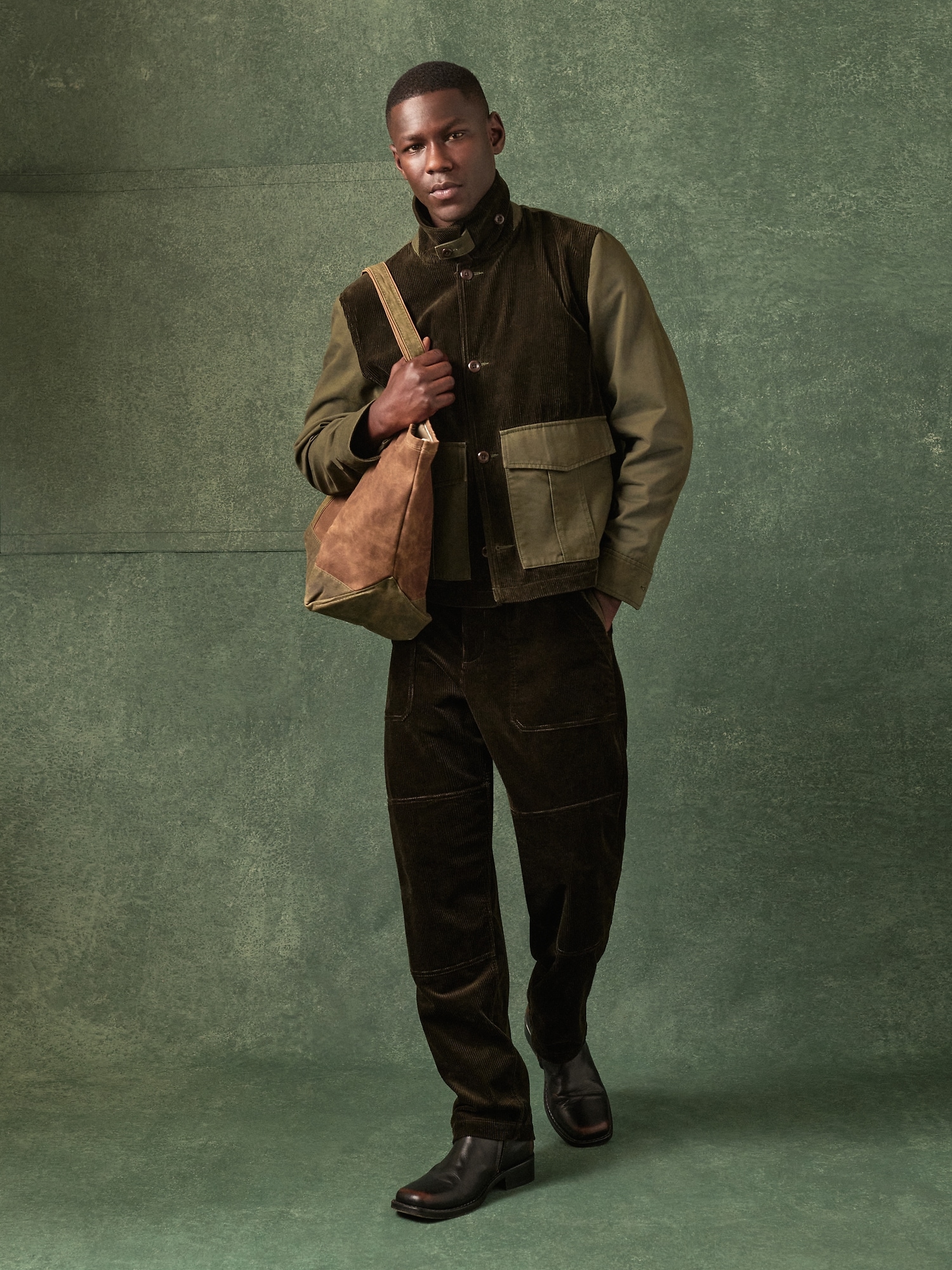 Loose Corduroy Gardener Pant