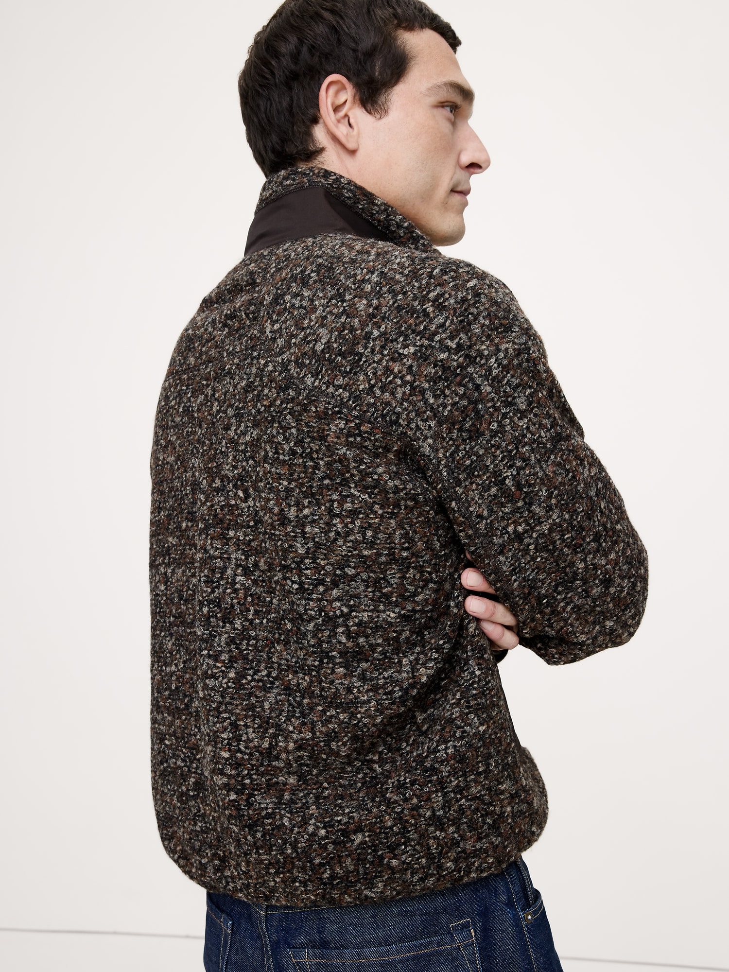 Image number 2 showing, Bouclé Fleece Zip-Up Sweatshirt