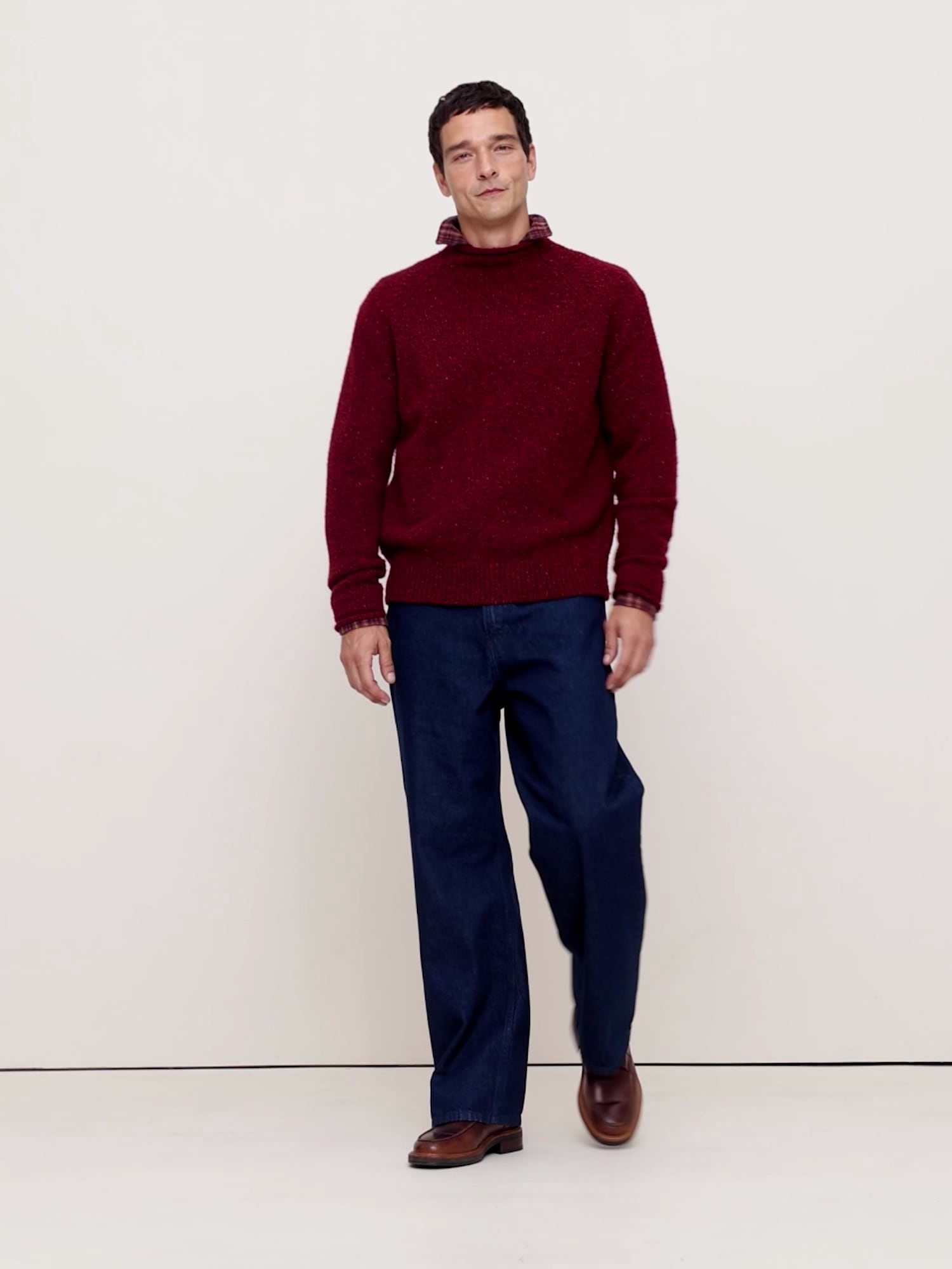 Donegal Roll-Neck Sweater