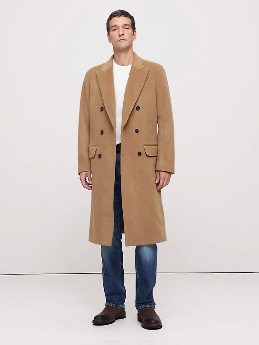 Double-Breasted Top Coat | Banana Republic