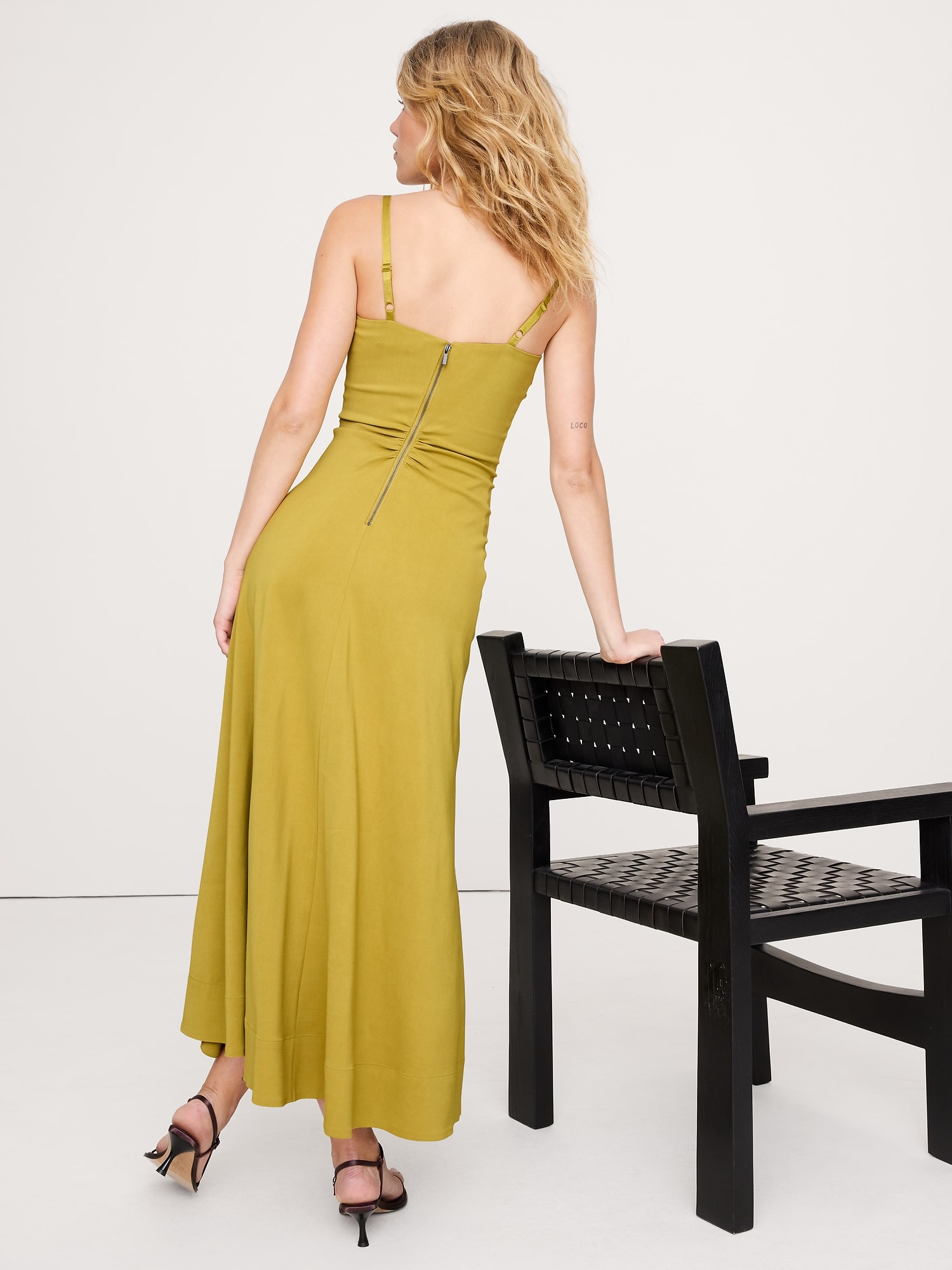 Image number 6 showing, Stretch-Sateen Sweetheart Maxi Dress