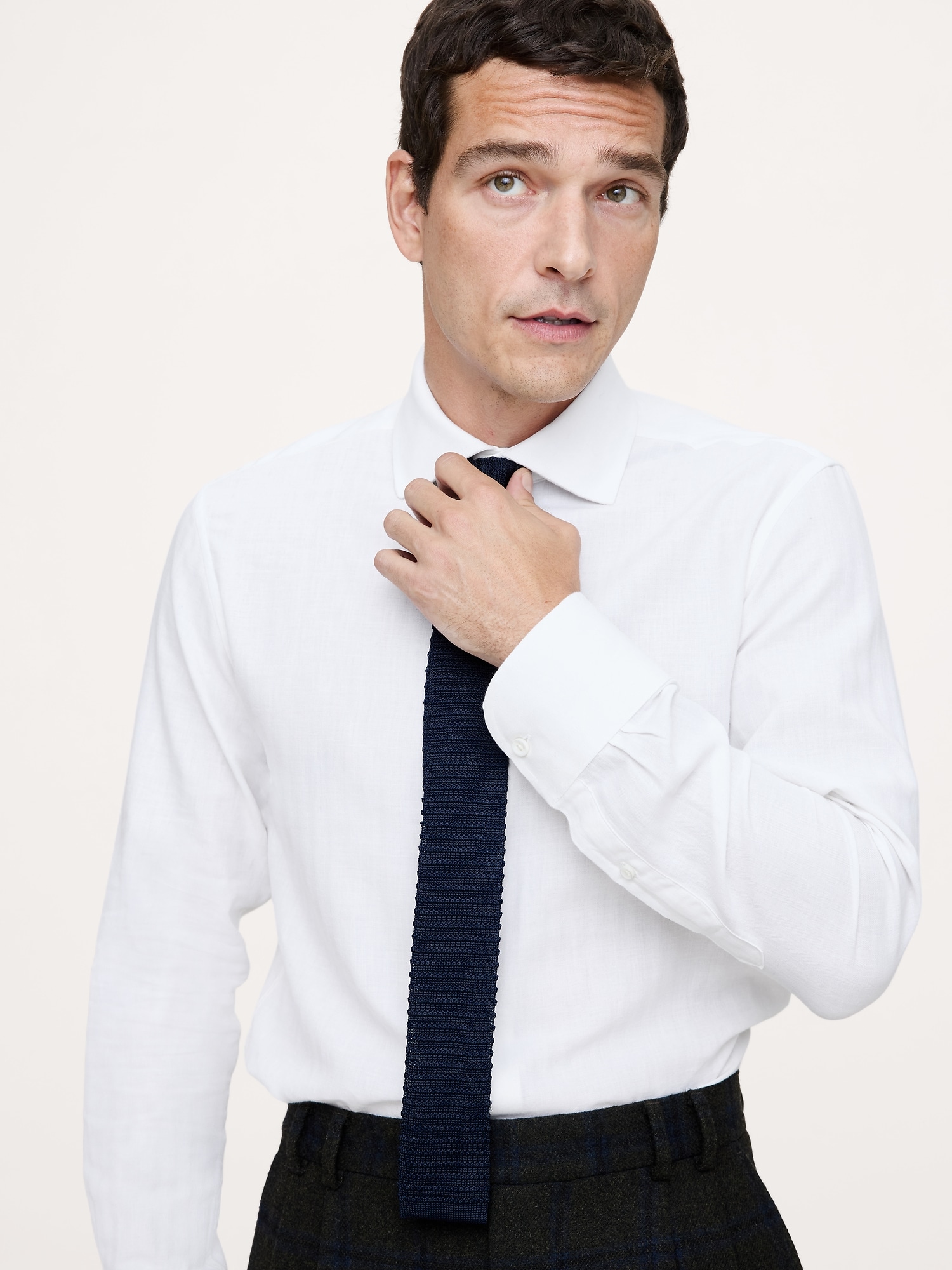 Image number 1 showing, Slim-Fit Cotton-Cashmere Dress Shirt