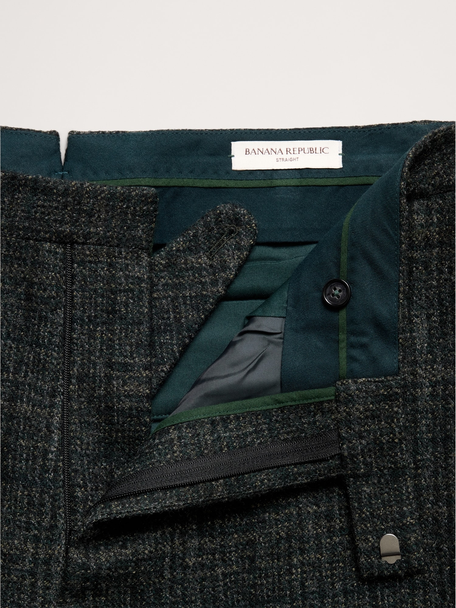 L'image numéro 7 présente Pantalon de complet en tweed de laine italien