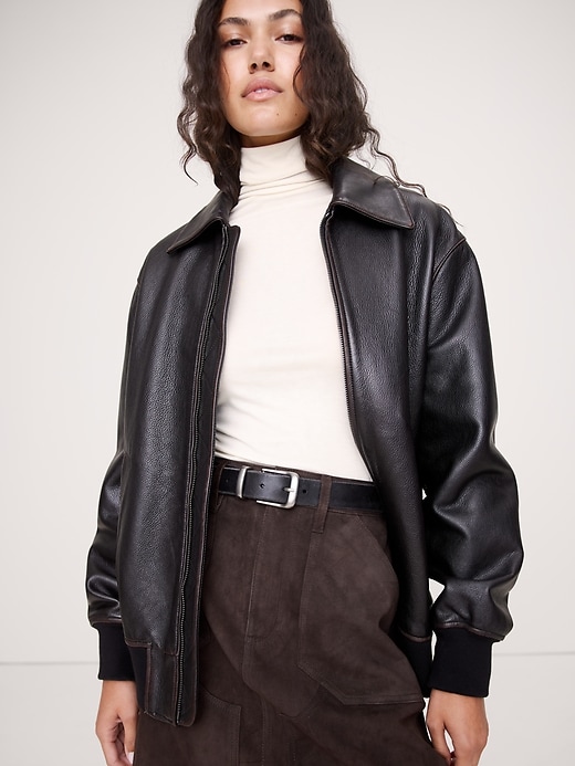 Luxe Wool-Blend Turtleneck T-Shirt Banana Republic