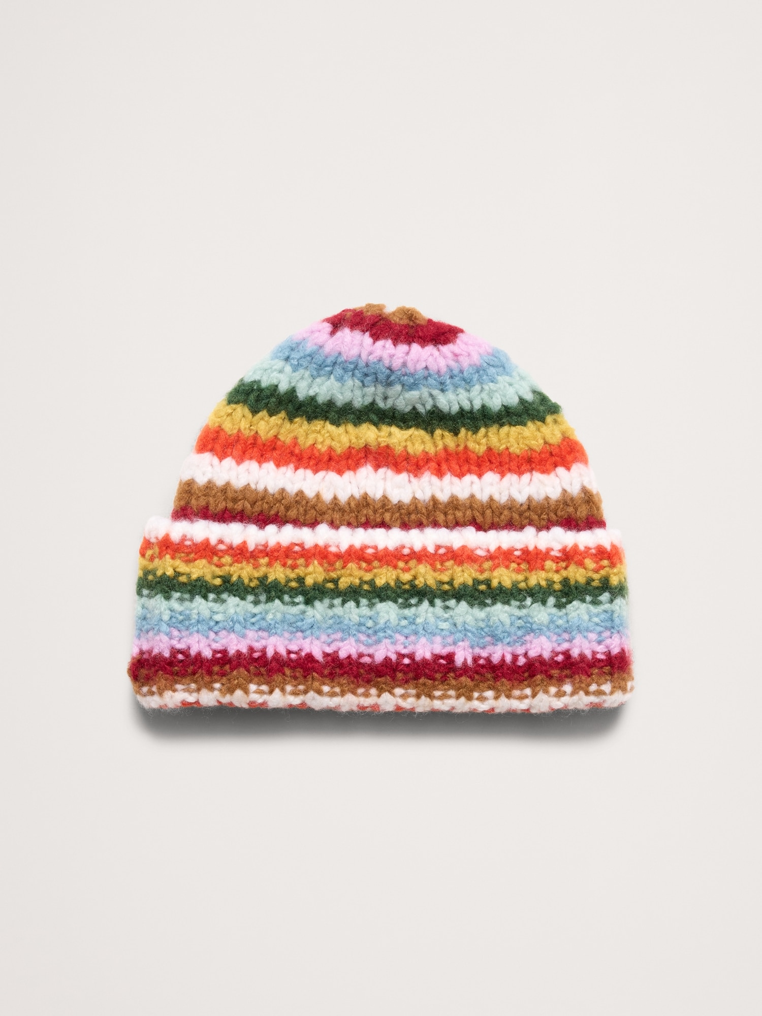 Chunky Cashmere-Silk Beanie - Multi